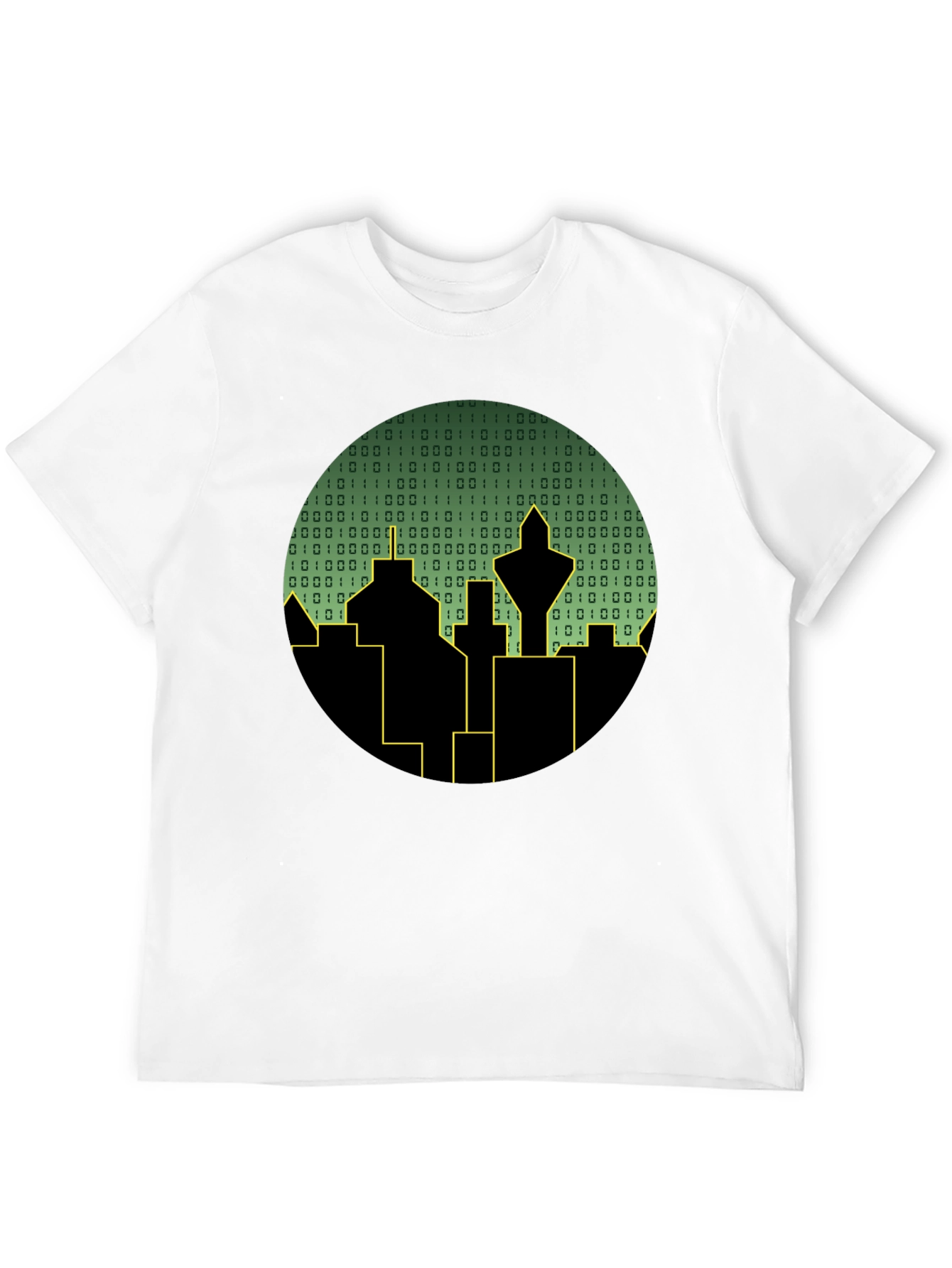 Tech City T-Shirt - Binary Skyline