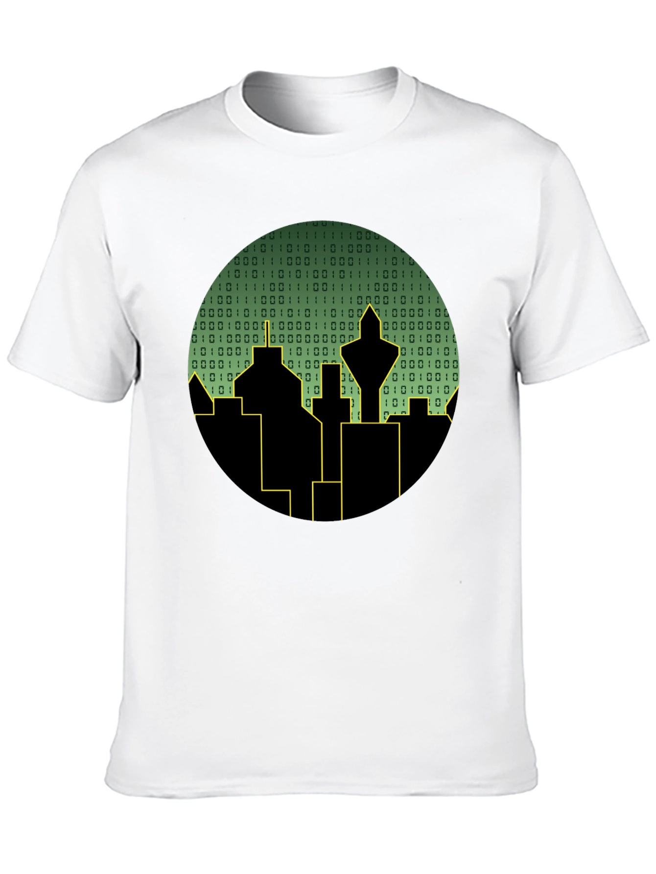 Tech City T-Shirt - Binary Skyline