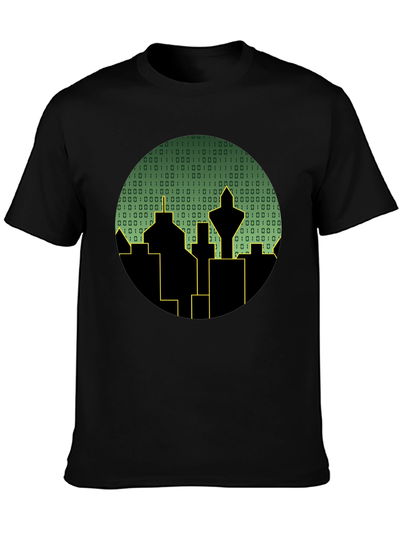 Tech City T-Shirt - Binary Skyline