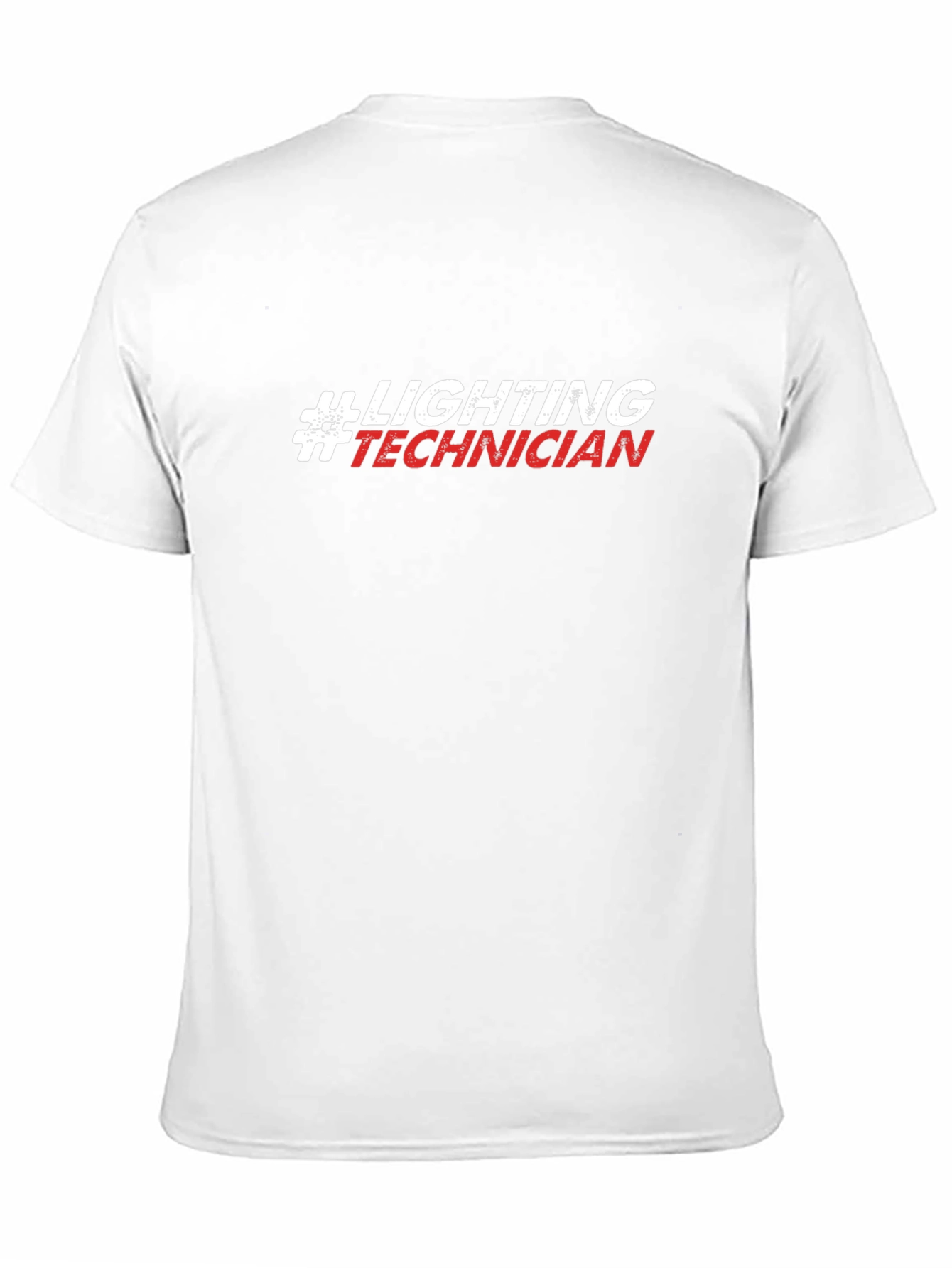 Lighting Technician T-Shirt - Black Crew Neck Tee