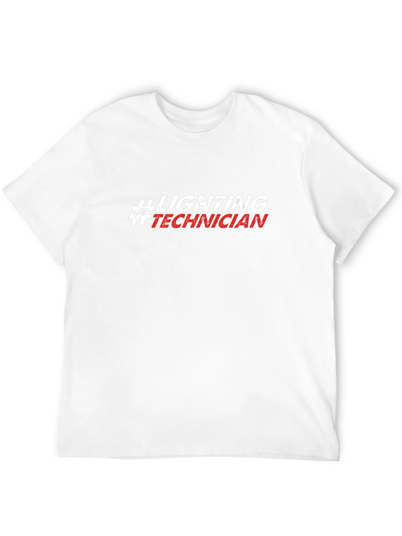 Lighting Technician T-Shirt - Black Crew Neck Tee