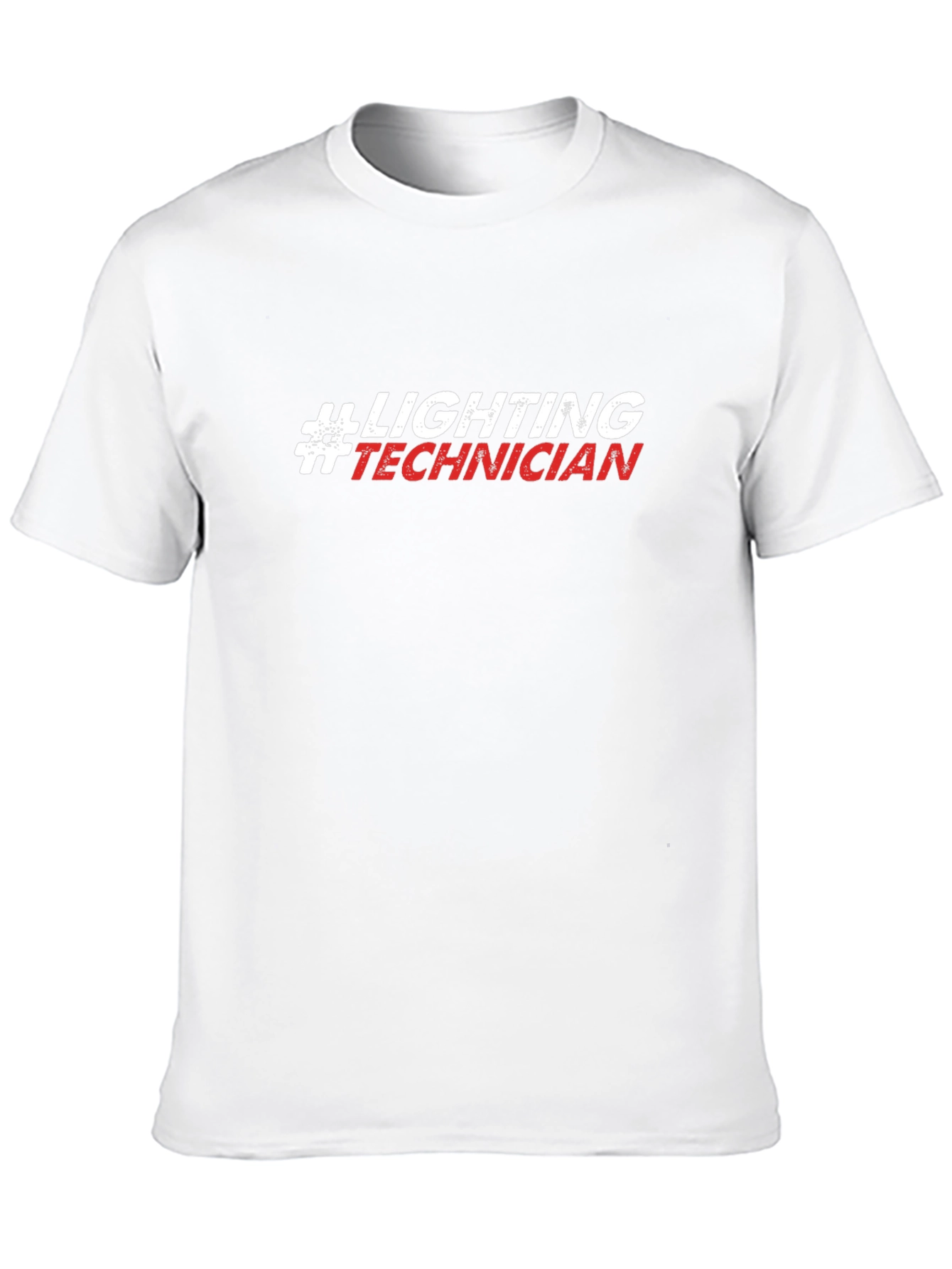 Lighting Technician T-Shirt - Black Crew Neck Tee