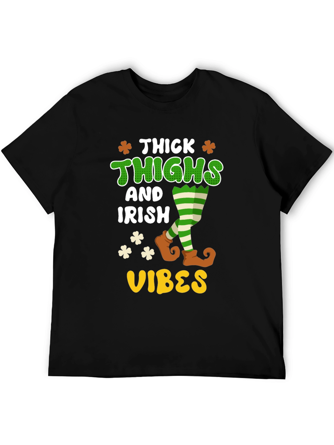 Thick Thighs Irish Vibes Graphic T-Shirt