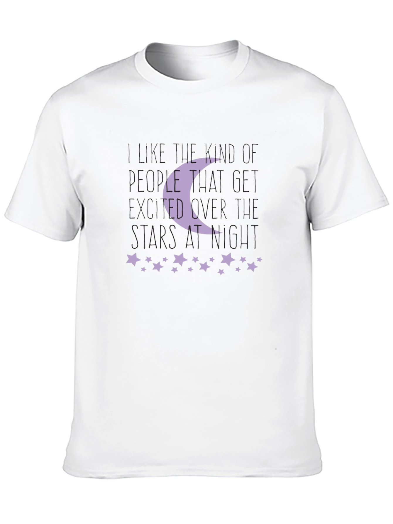 Moon and Stars Graphic Print T-Shirt