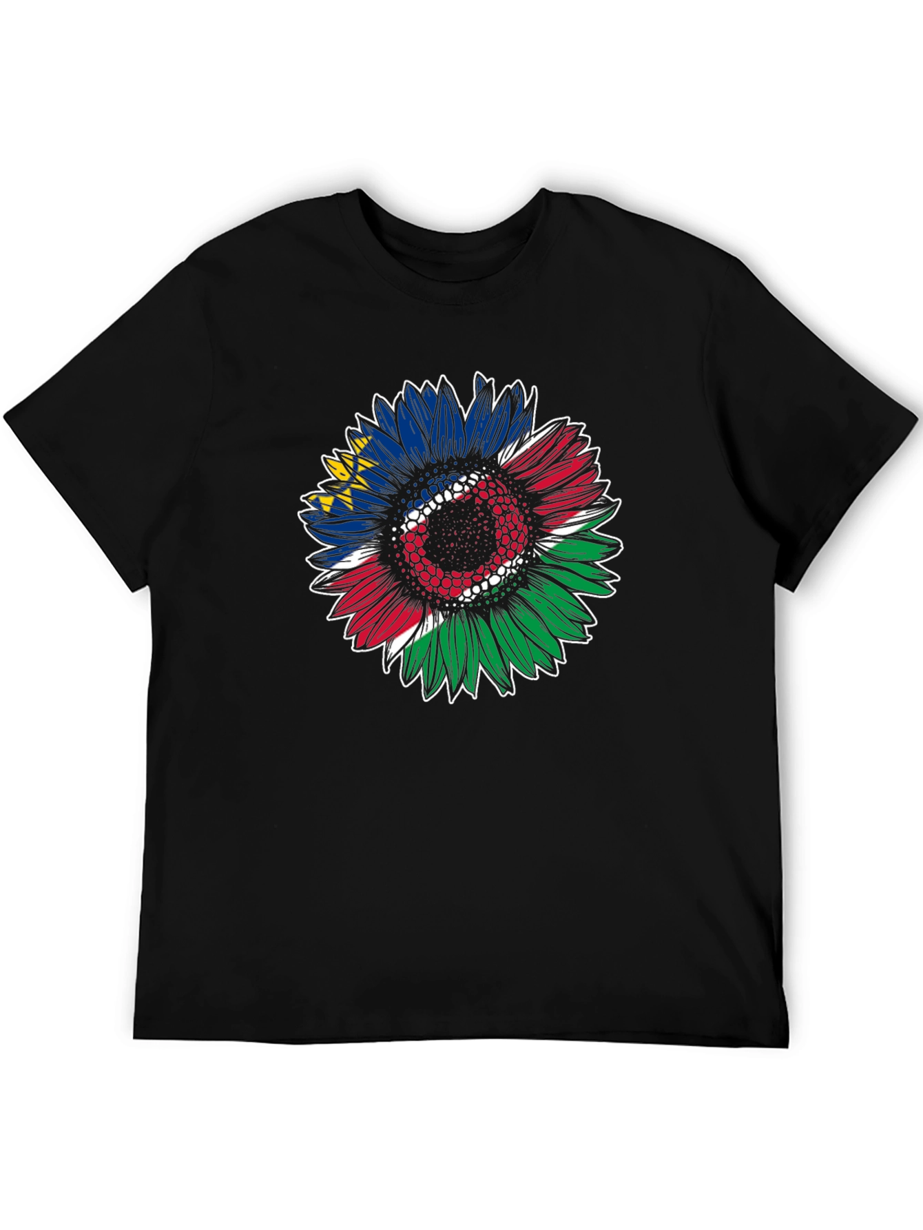 Namibia Flag Sunflower Graphic Tee