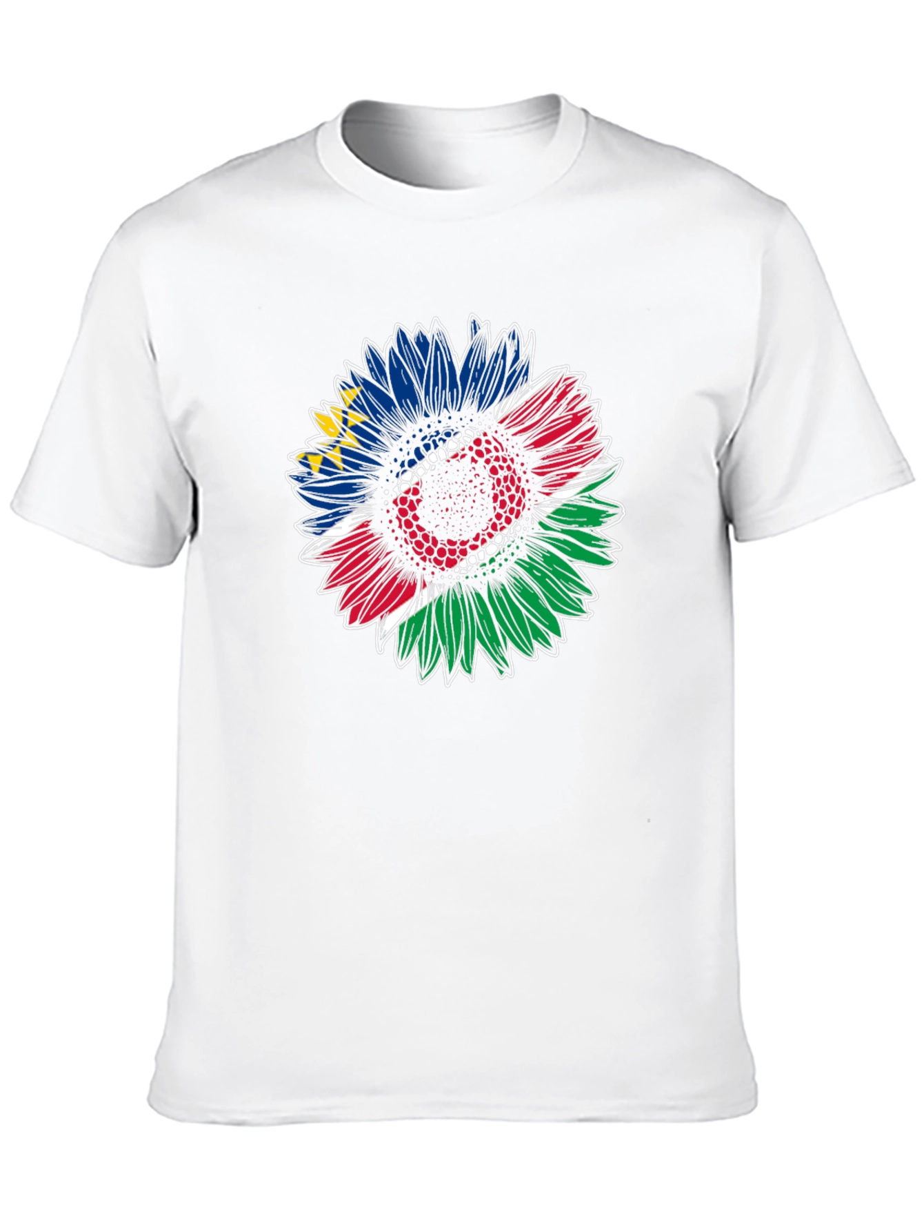 Namibia Flag Sunflower Graphic Tee