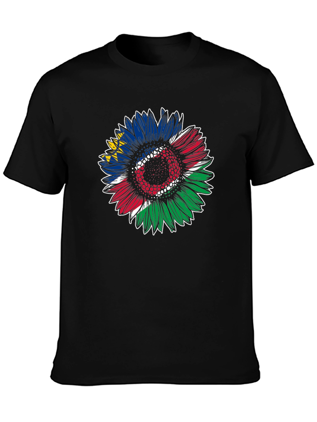 Namibia Flag Sunflower Graphic Tee