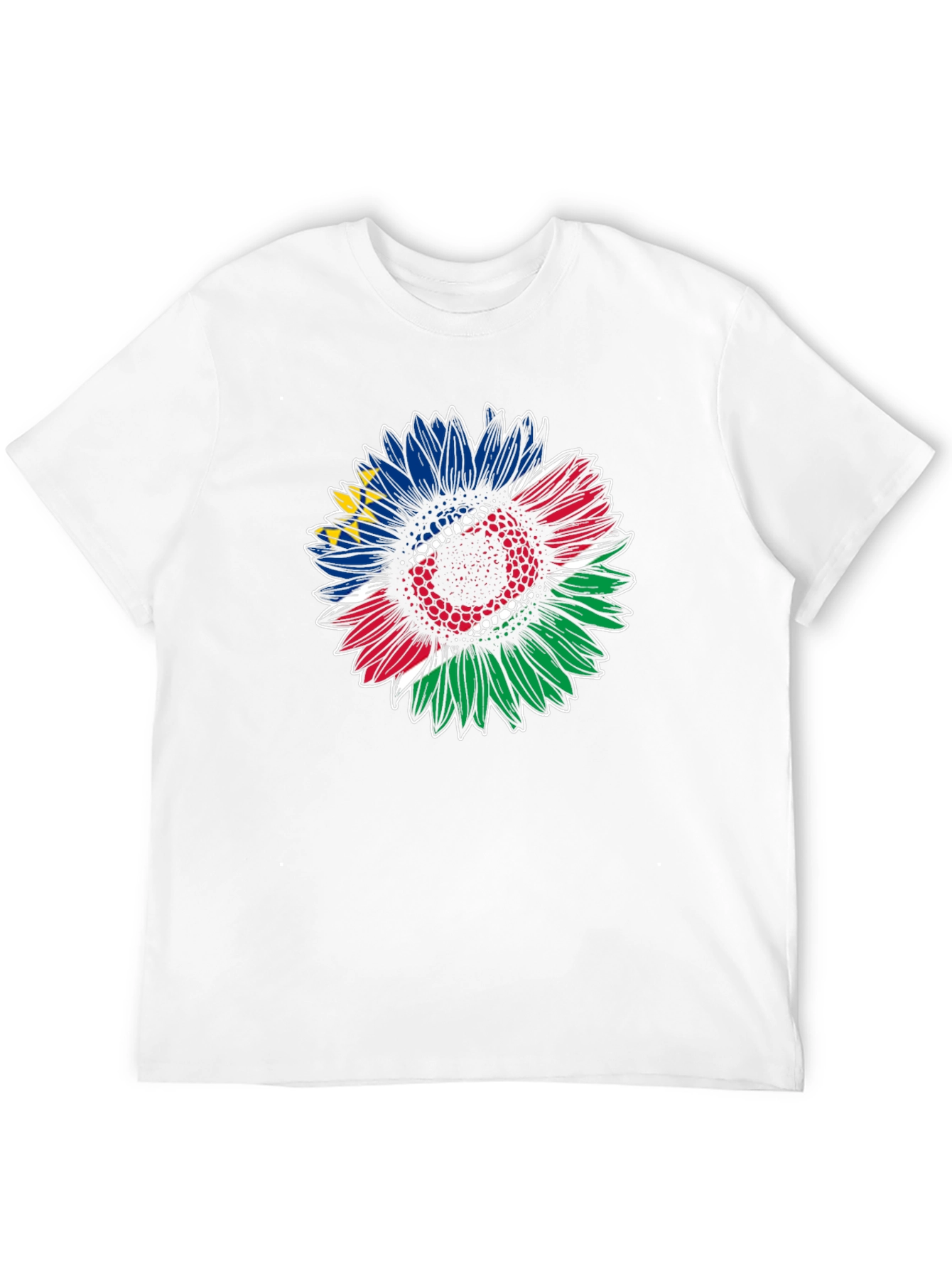 Namibia Flag Sunflower Graphic Tee
