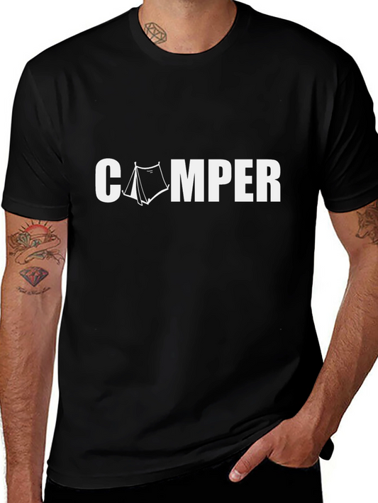 Camper Graphic Tee - Outdoor Adventure Shirt