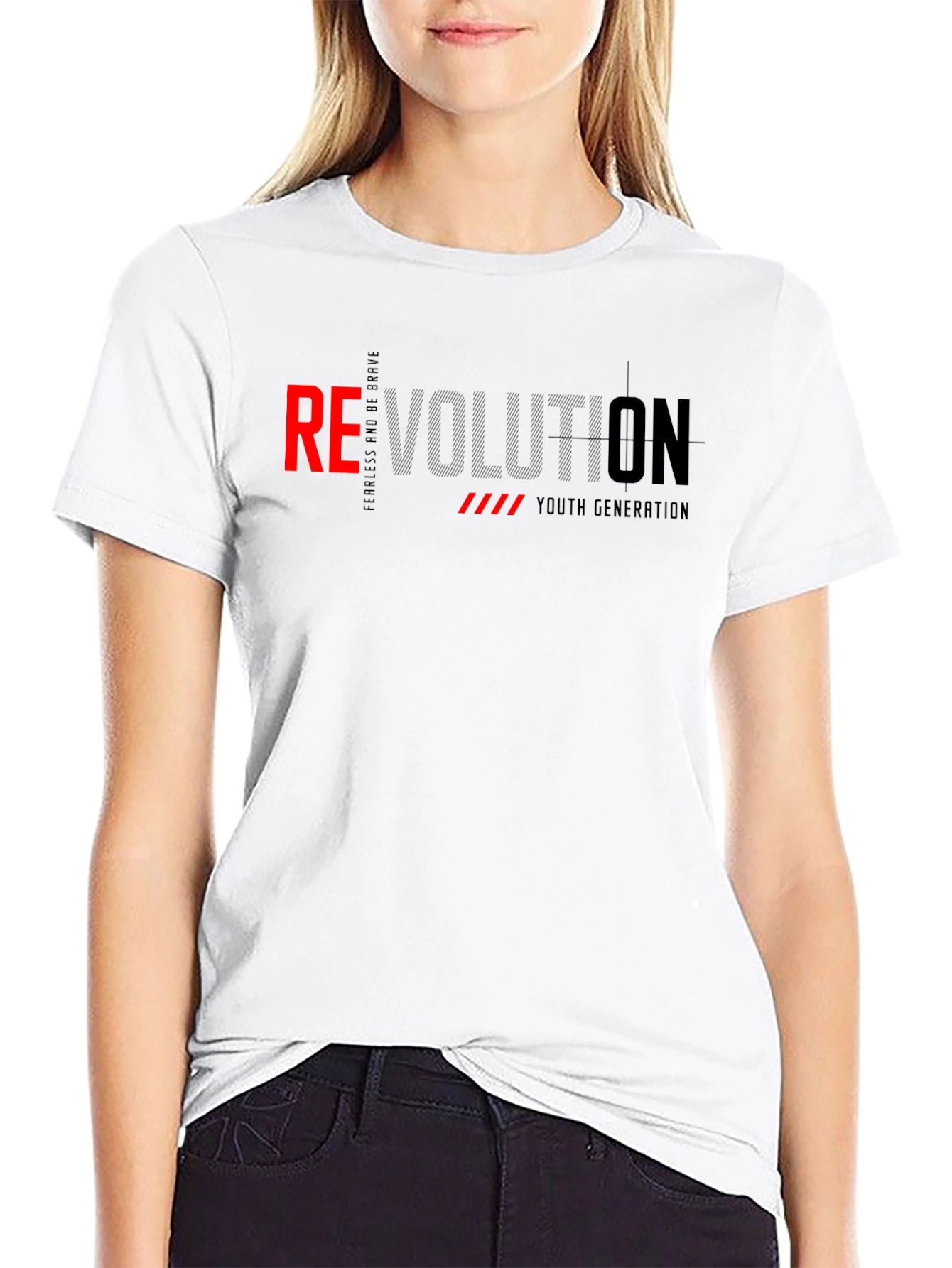 Revolution Graphic Print Mens T-Shirt