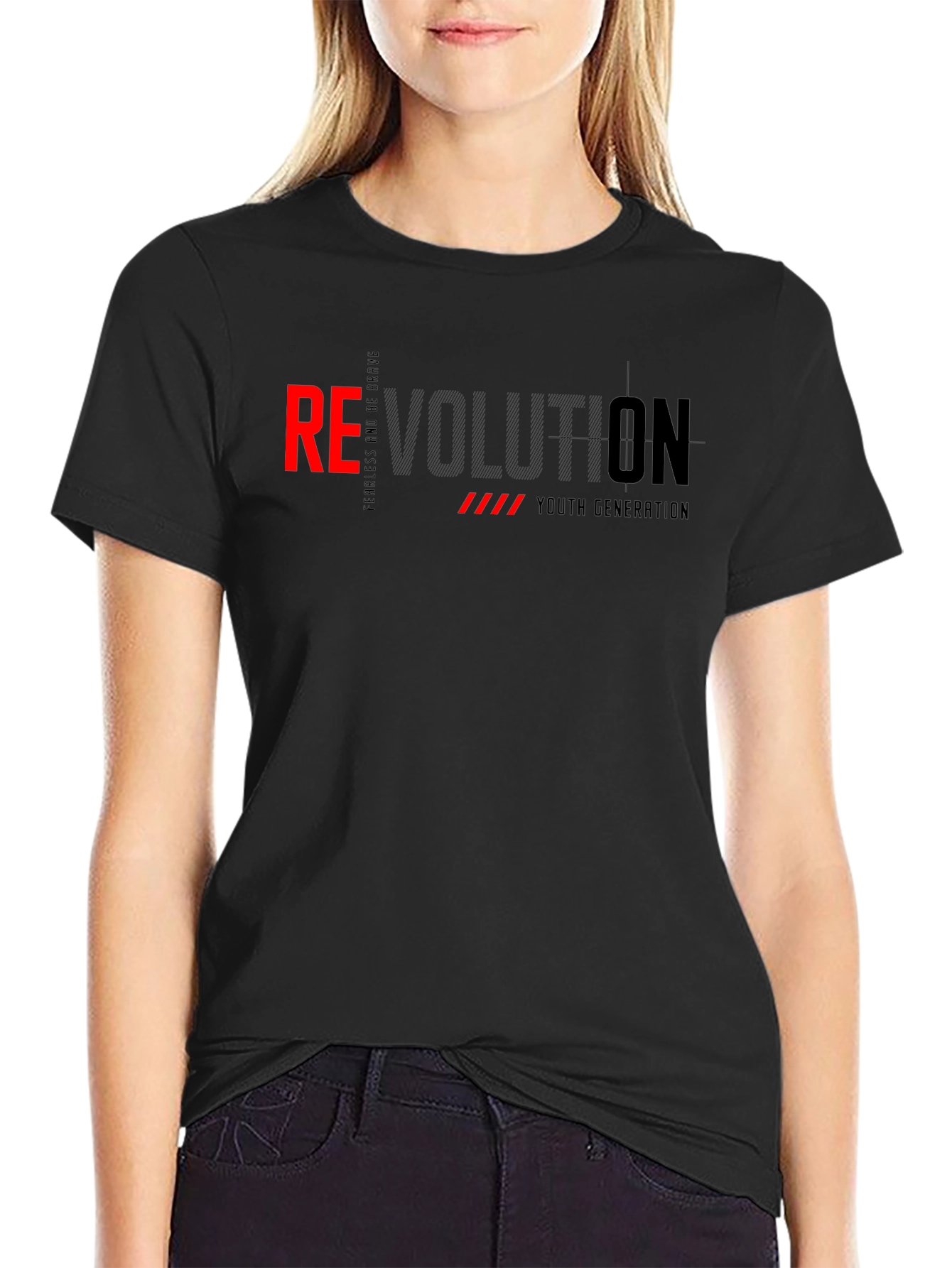 Revolution Graphic Print Mens T-Shirt