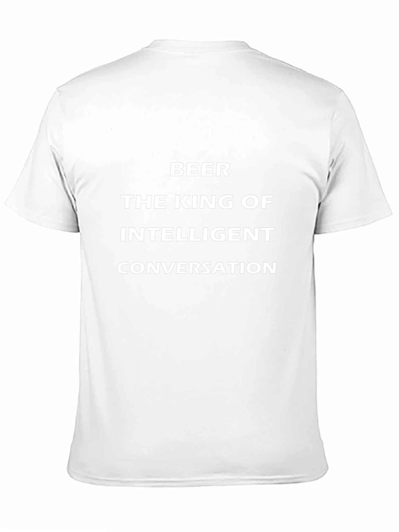 Beer The King of Intelligent Conversation Black T-Shirt