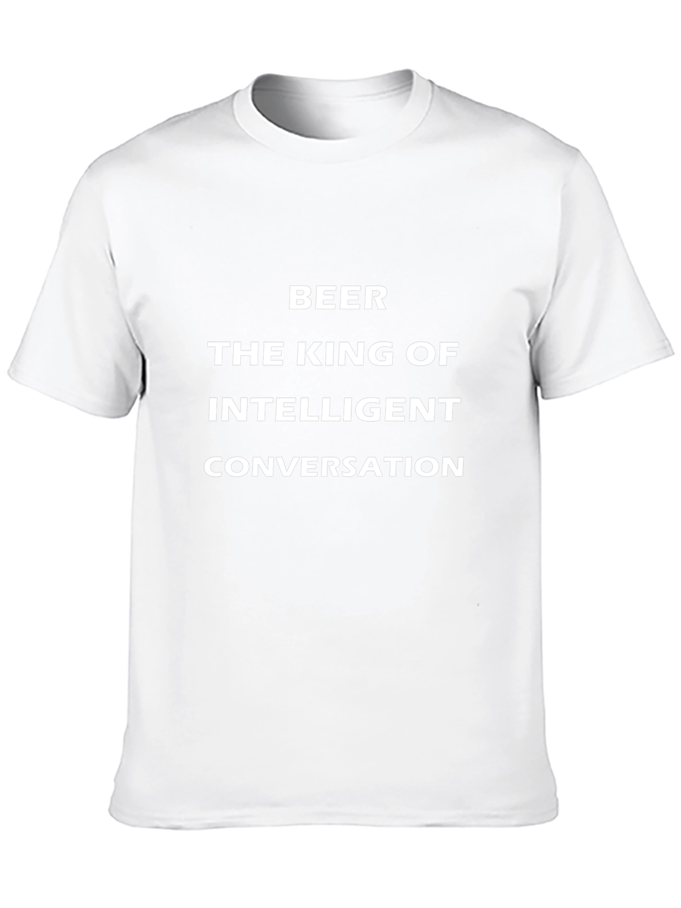 Beer The King of Intelligent Conversation Black T-Shirt