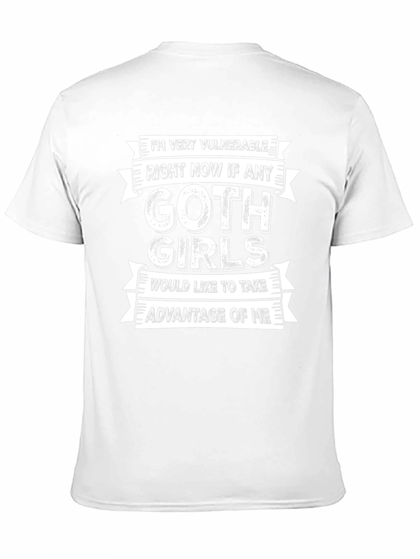 Vulnerable Goth Girls Graphic Tee - Funny Novelty T-Shirt