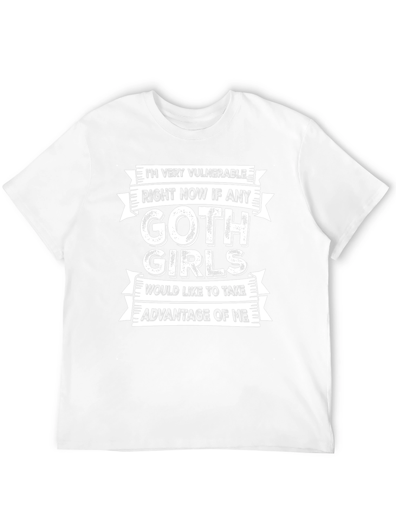 Vulnerable Goth Girls Graphic Tee - Funny Novelty T-Shirt