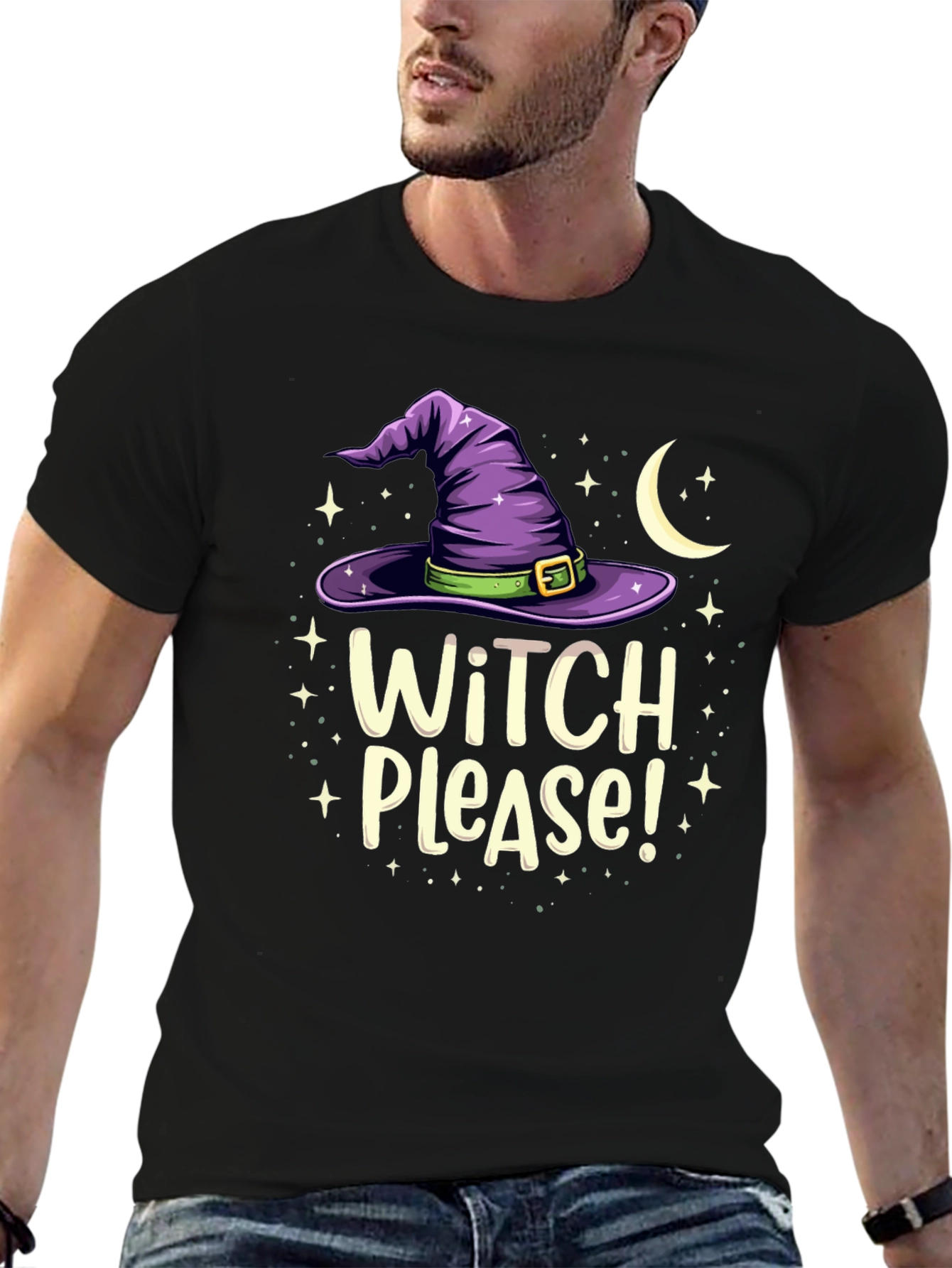 Witch Please! Graphic Tee - Halloween Apparel