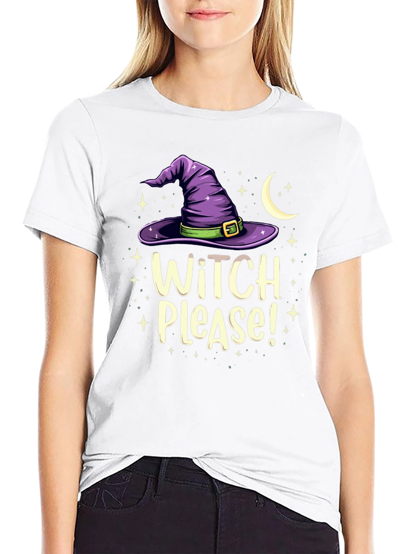 Witch Please! Graphic Tee - Halloween Apparel
