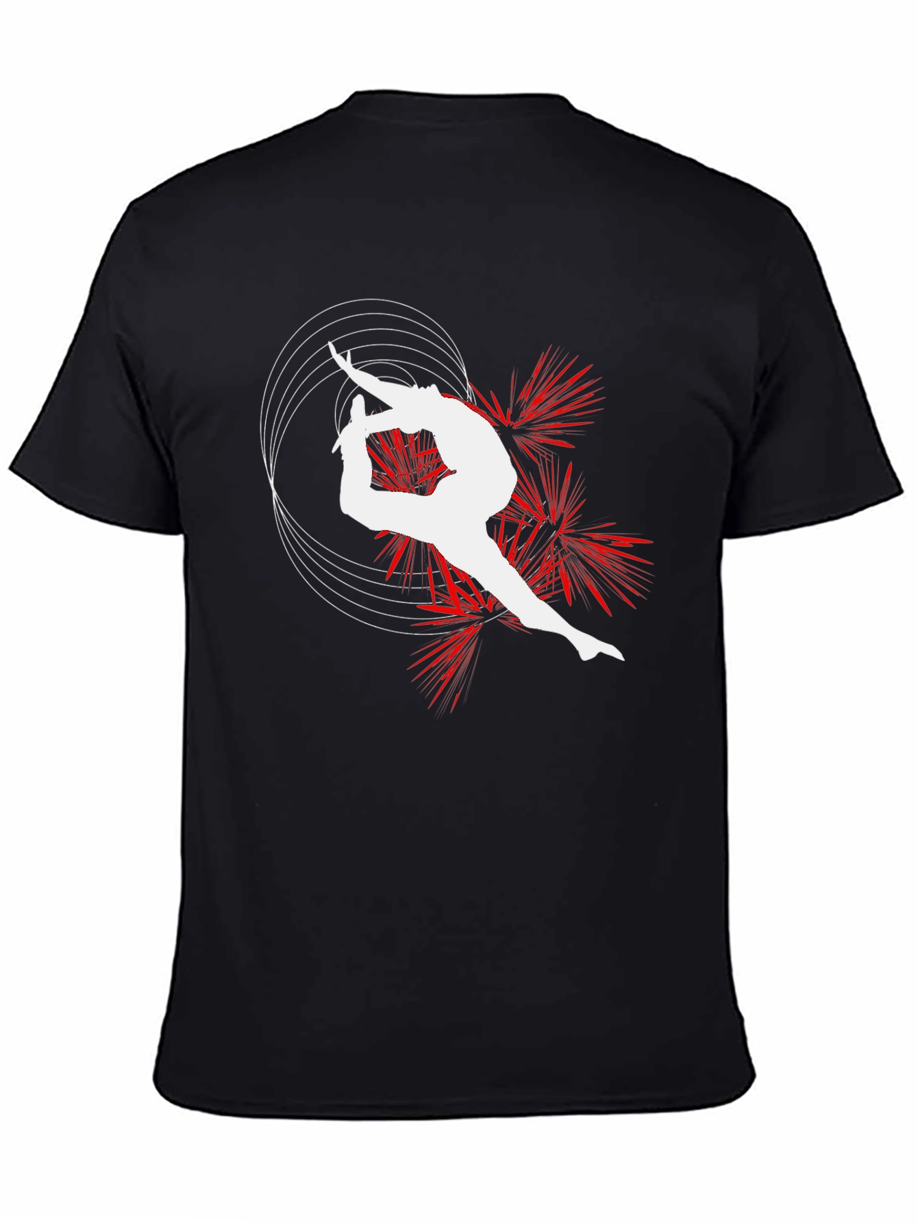 Gymnast Silhouette Graphic T-Shirt