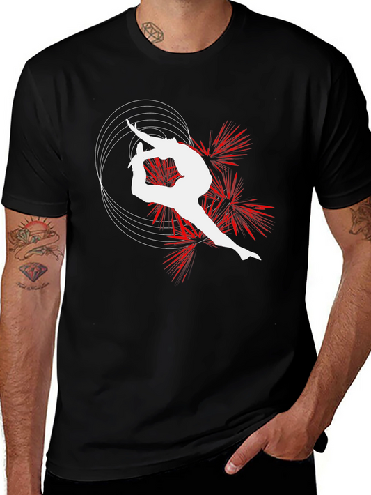 Gymnast Silhouette Graphic T-Shirt