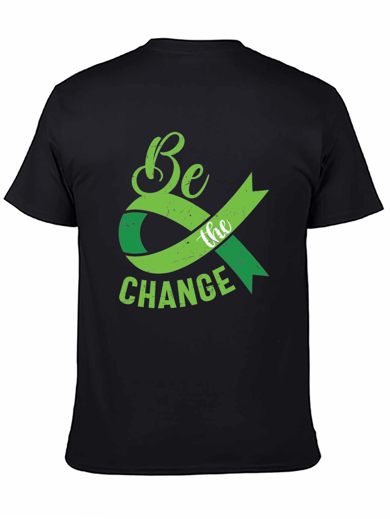 Be the Change Graphic T-Shirt - Green Ribbon Tee