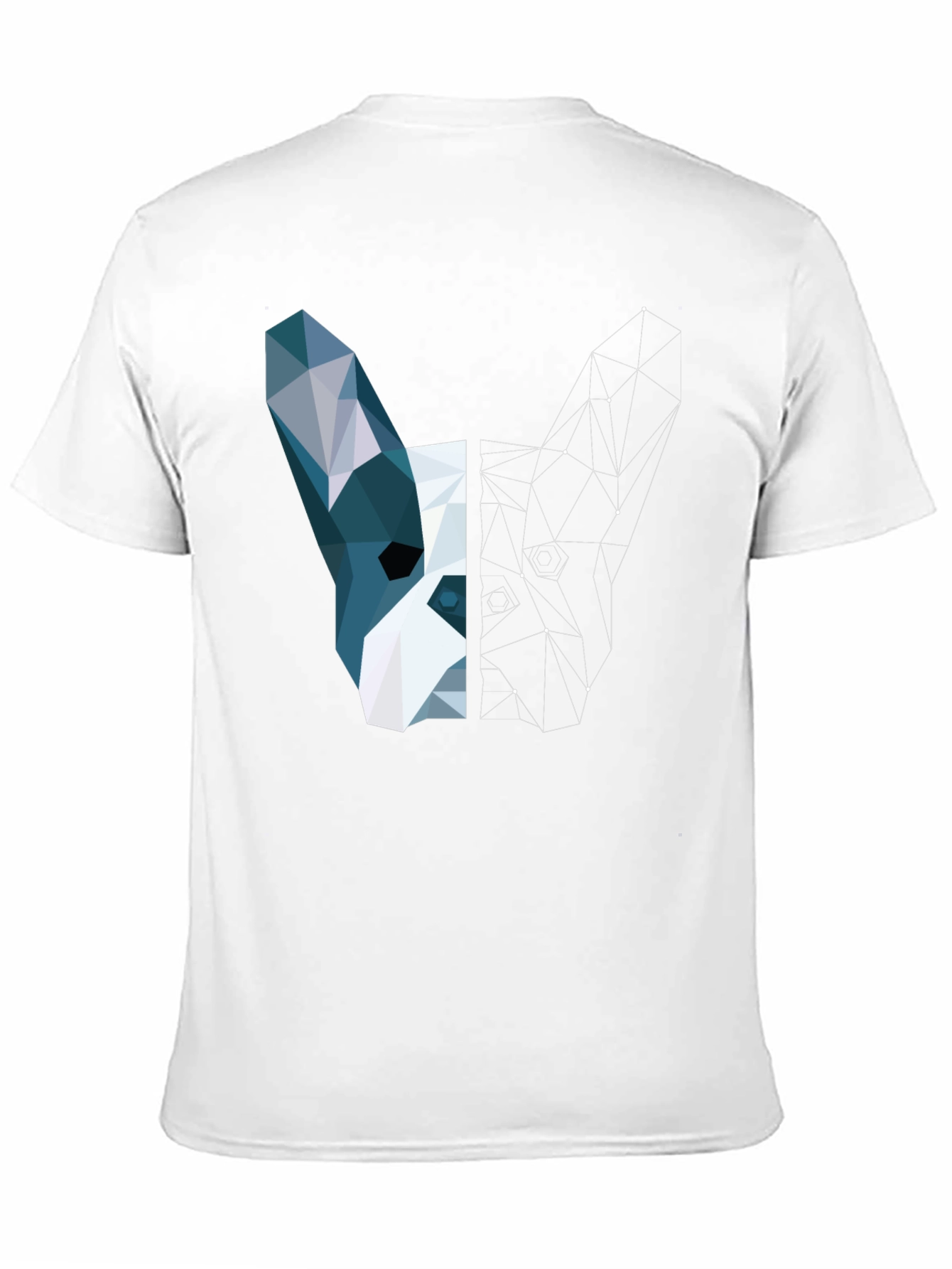 Geometric Dog Tee - Modern Art T-Shirt