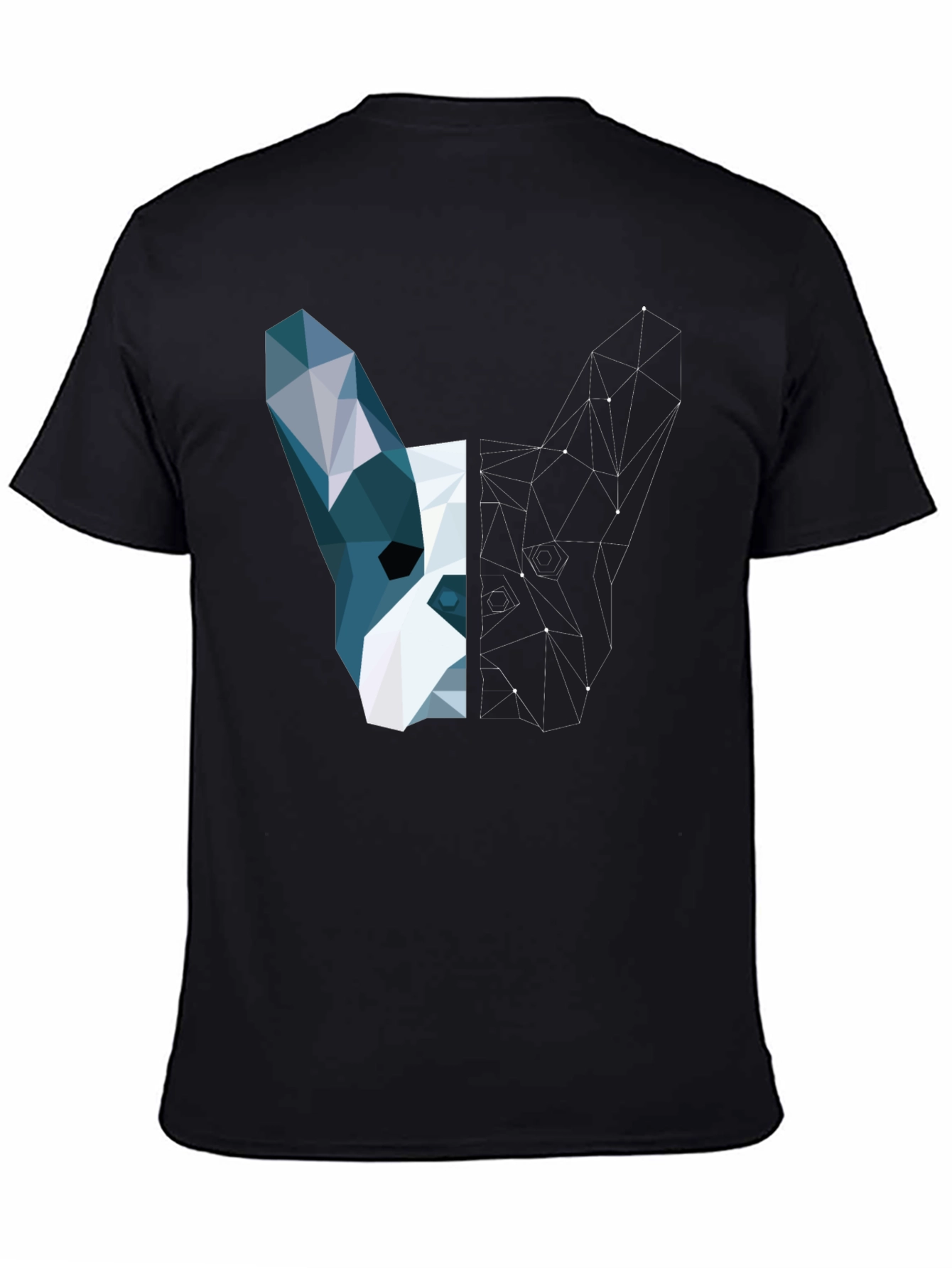 Geometric Dog Tee - Modern Art T-Shirt
