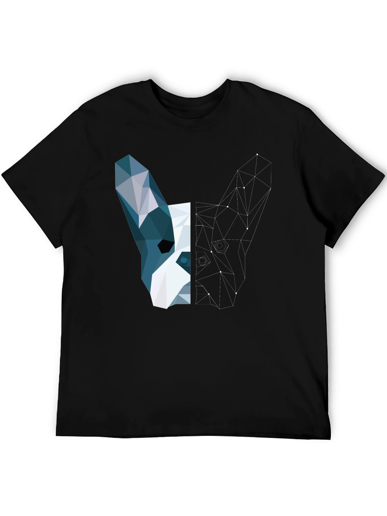 Geometric Dog Tee - Modern Art T-Shirt