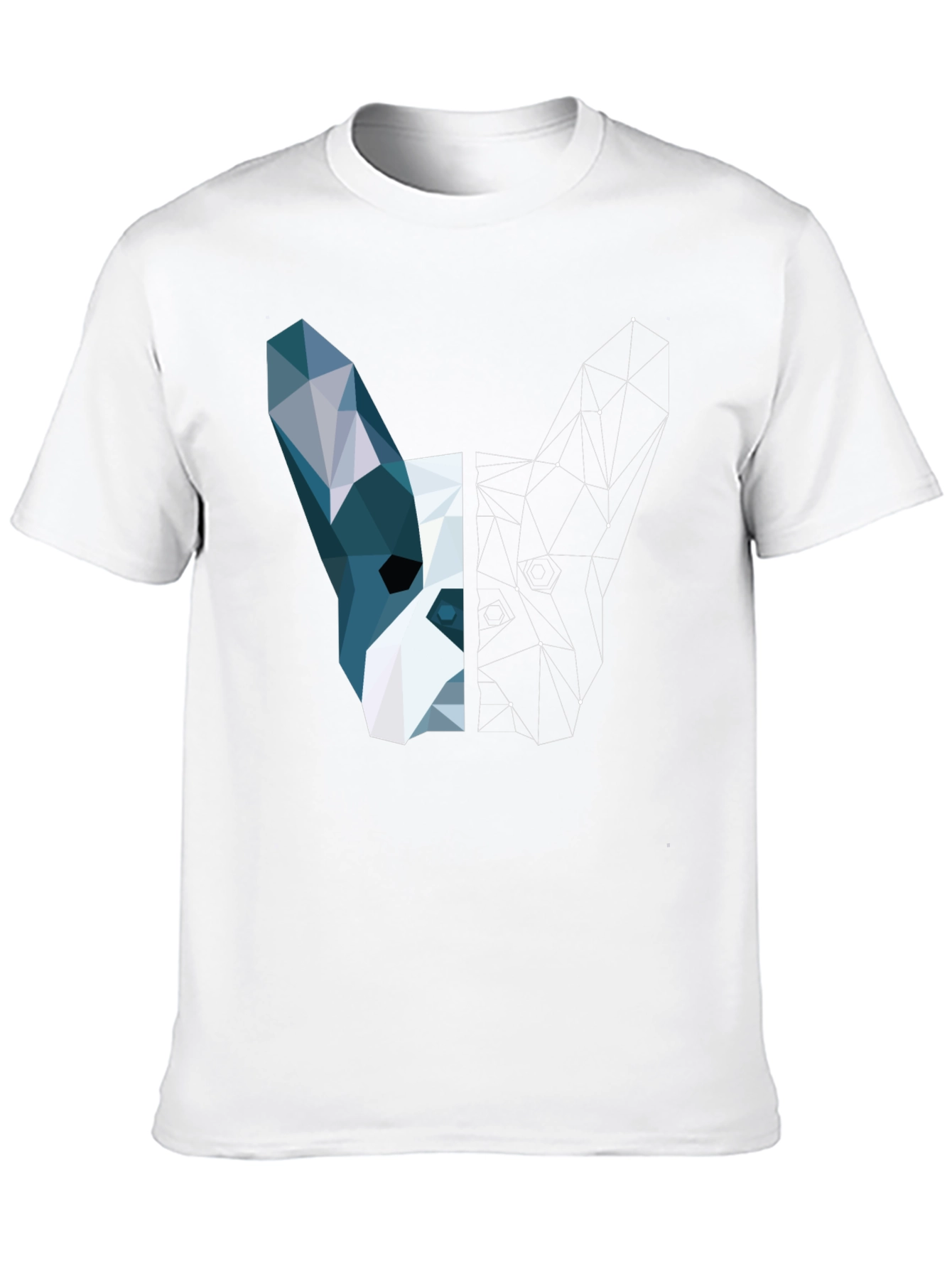 Geometric Dog Tee - Modern Art T-Shirt