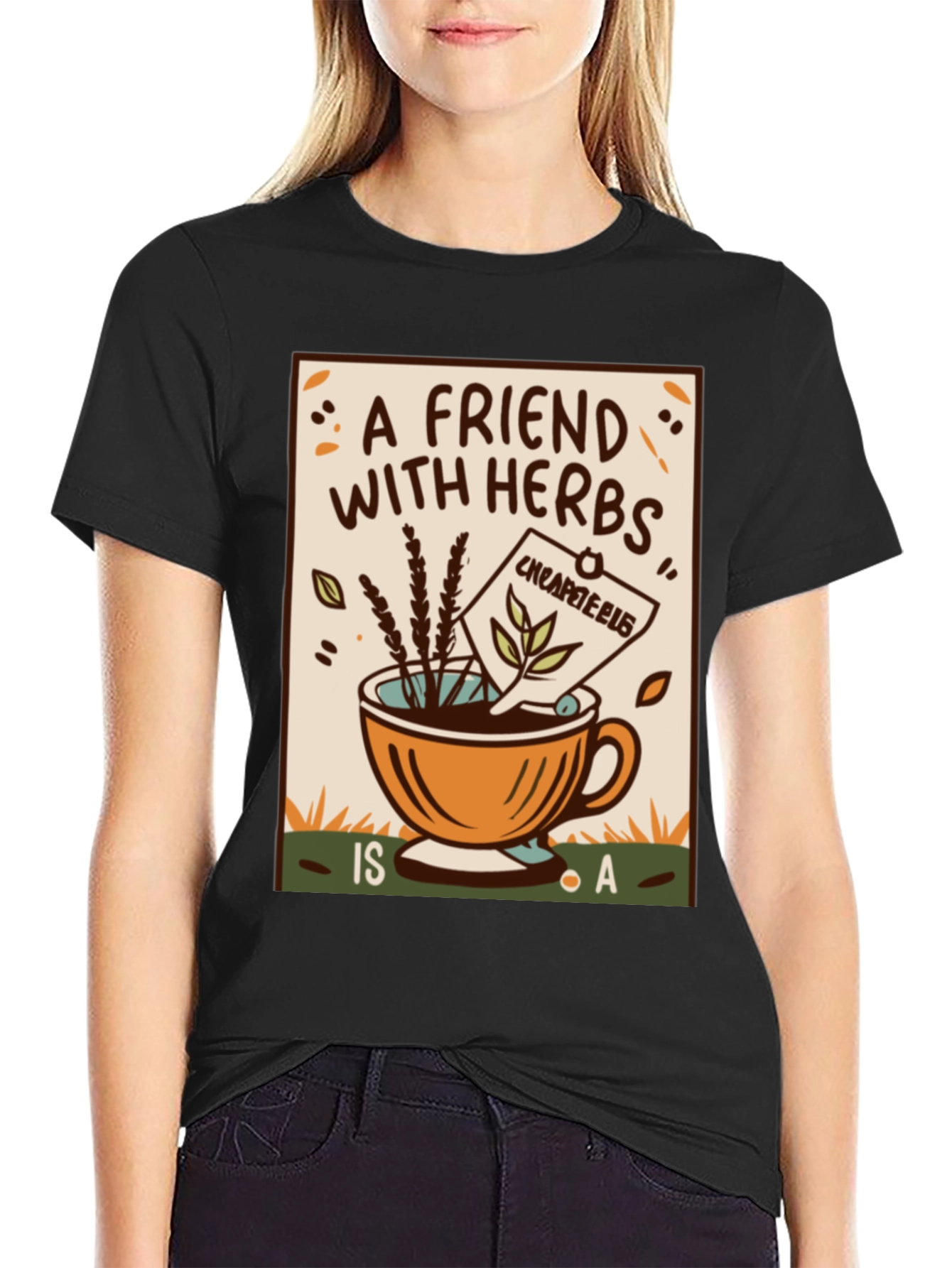 Herbal Tea Friend Graphic T-Shirt