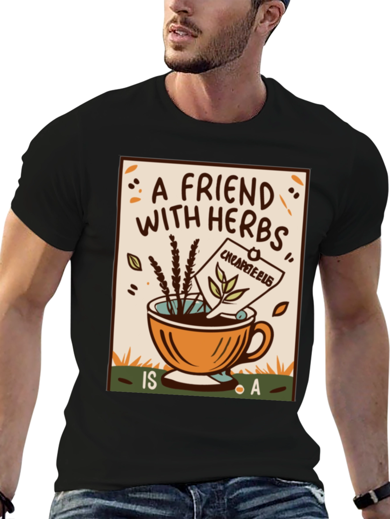 Herbal Tea Friend Graphic T-Shirt