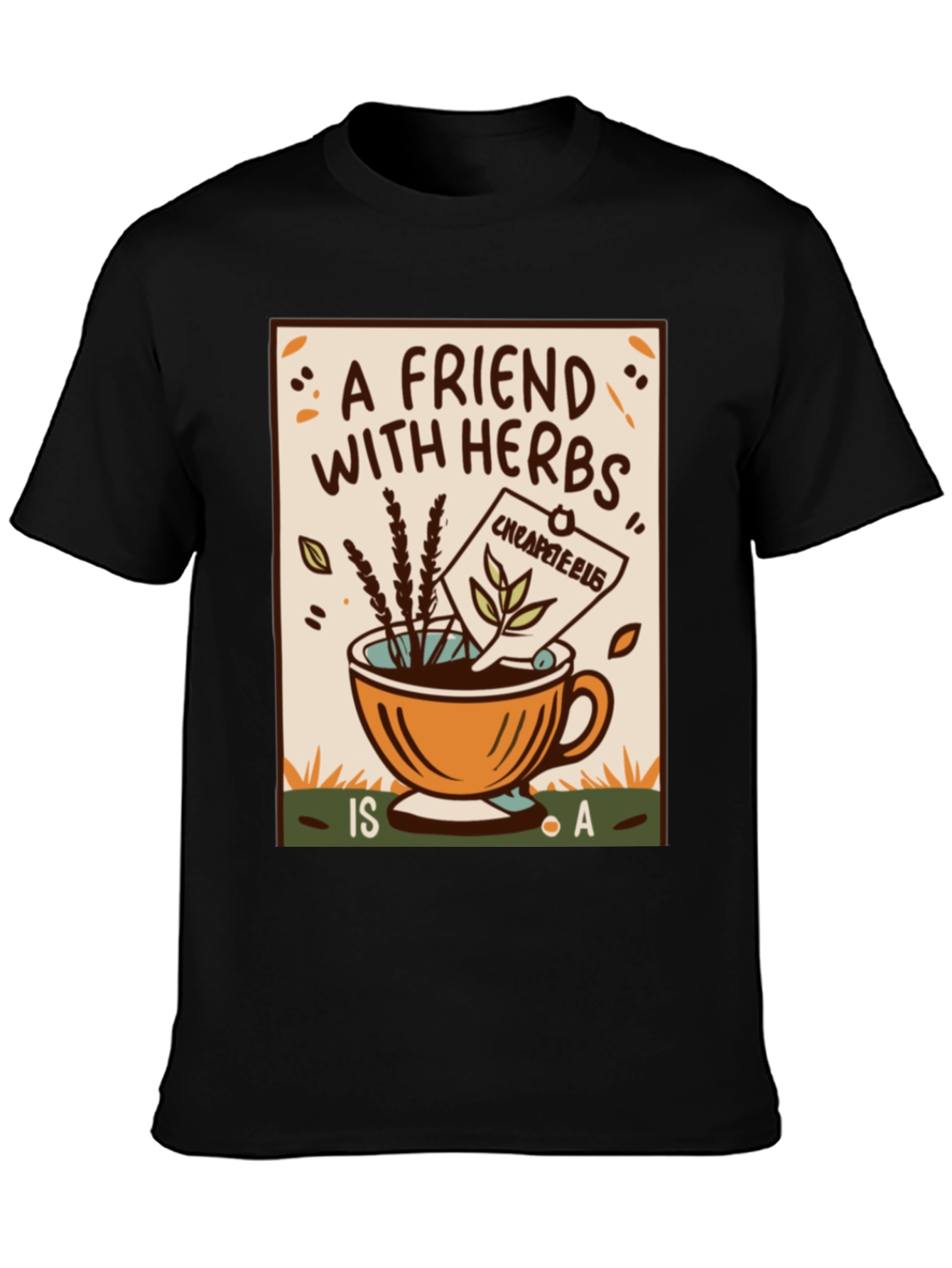 Herbal Tea Friend Graphic T-Shirt