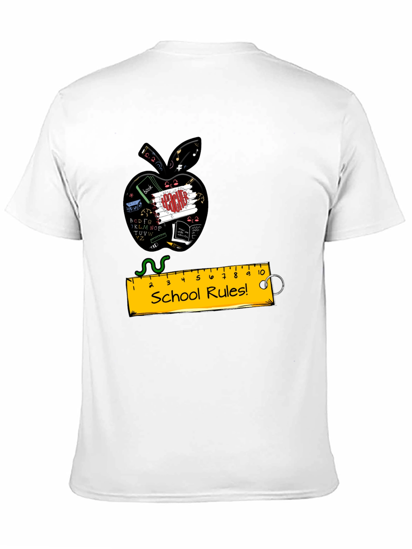 Teachers Apple School Rules T-Shirt