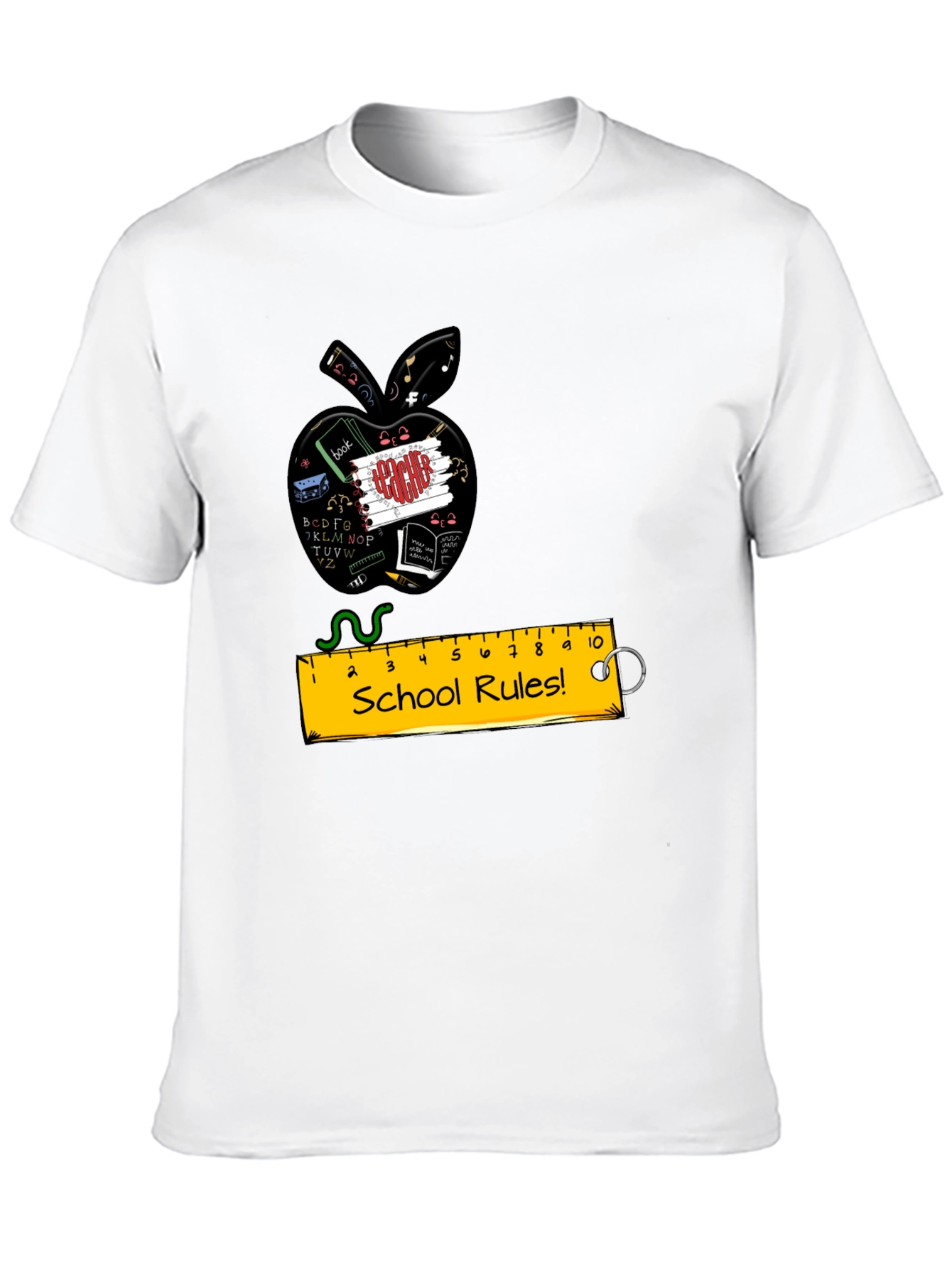 Teachers Apple School Rules T-Shirt
