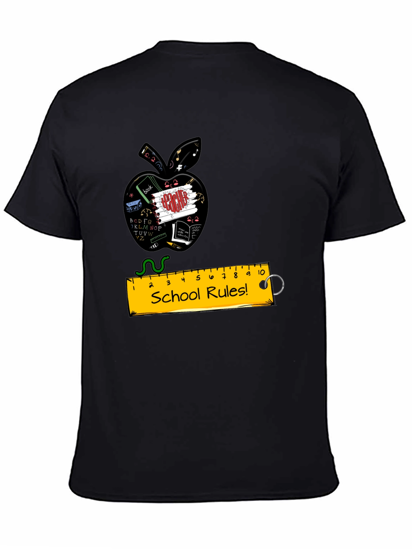 Teachers Apple School Rules T-Shirt