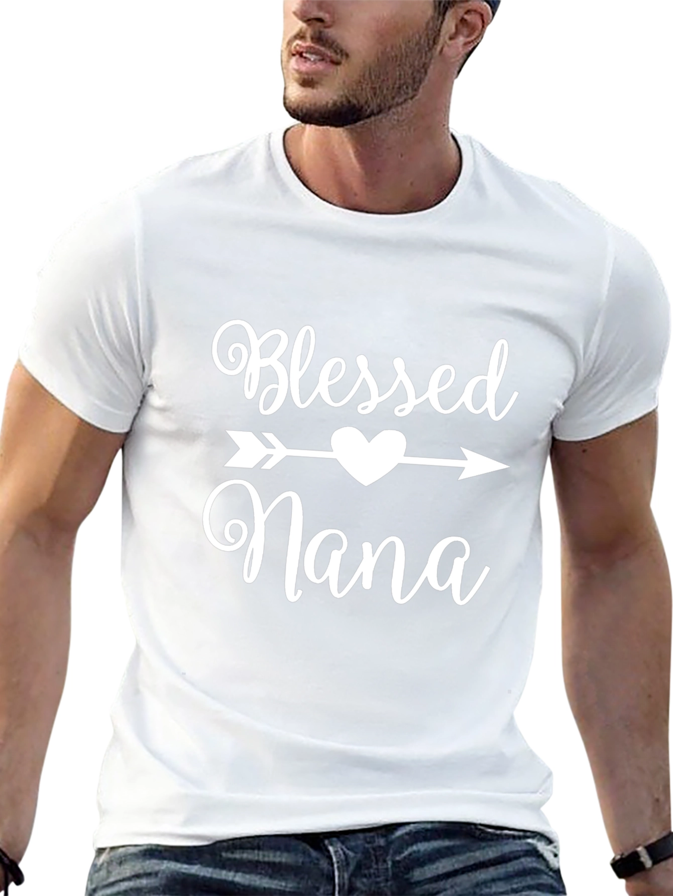 Blessed Nana T-Shirt - Heart Arrow Design