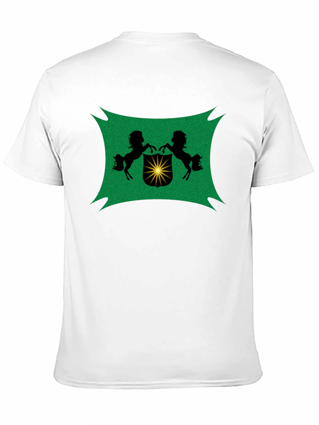 Black Tee with Crest Graphic
