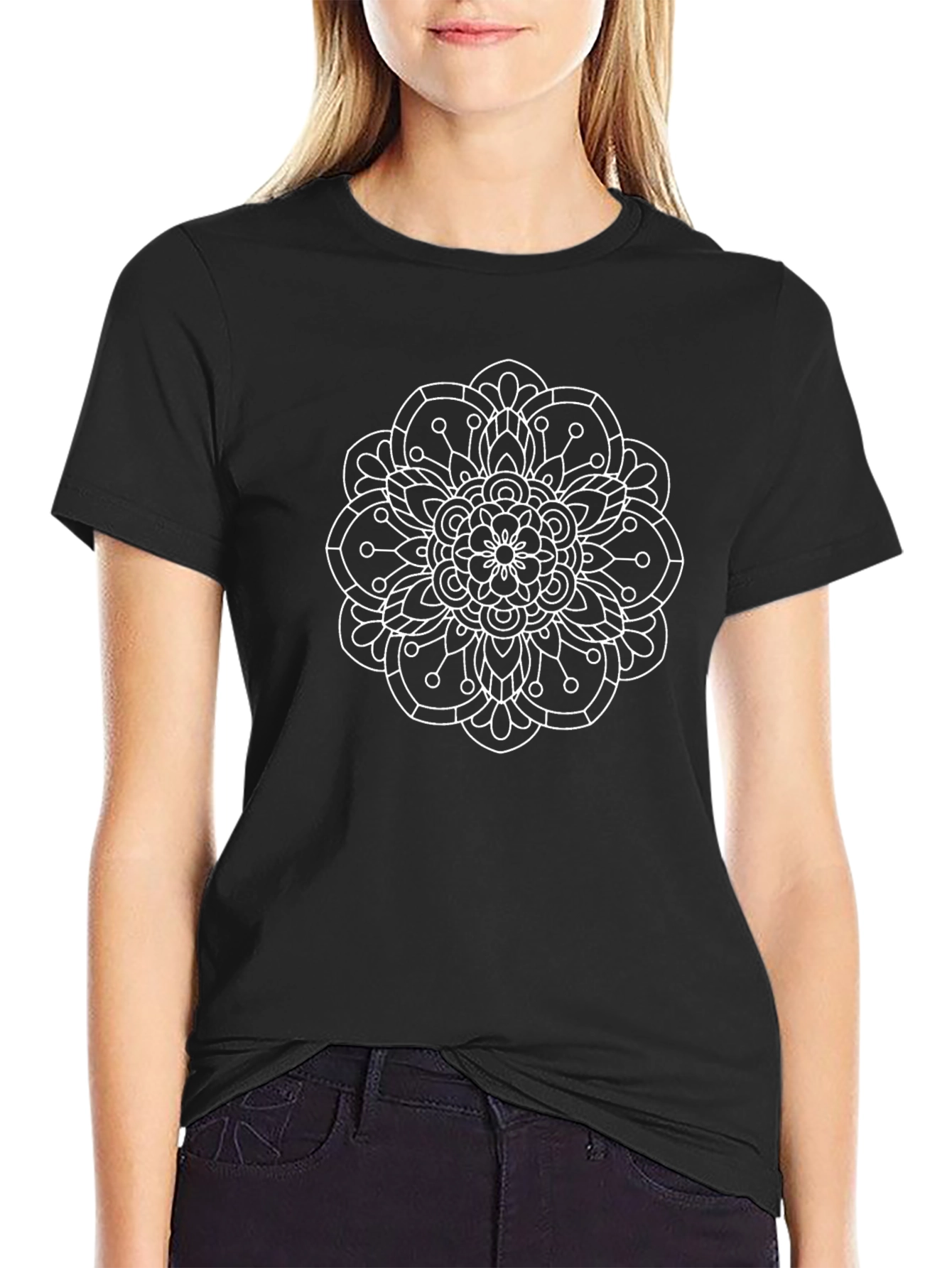 Mandala Graphic Black T-Shirt