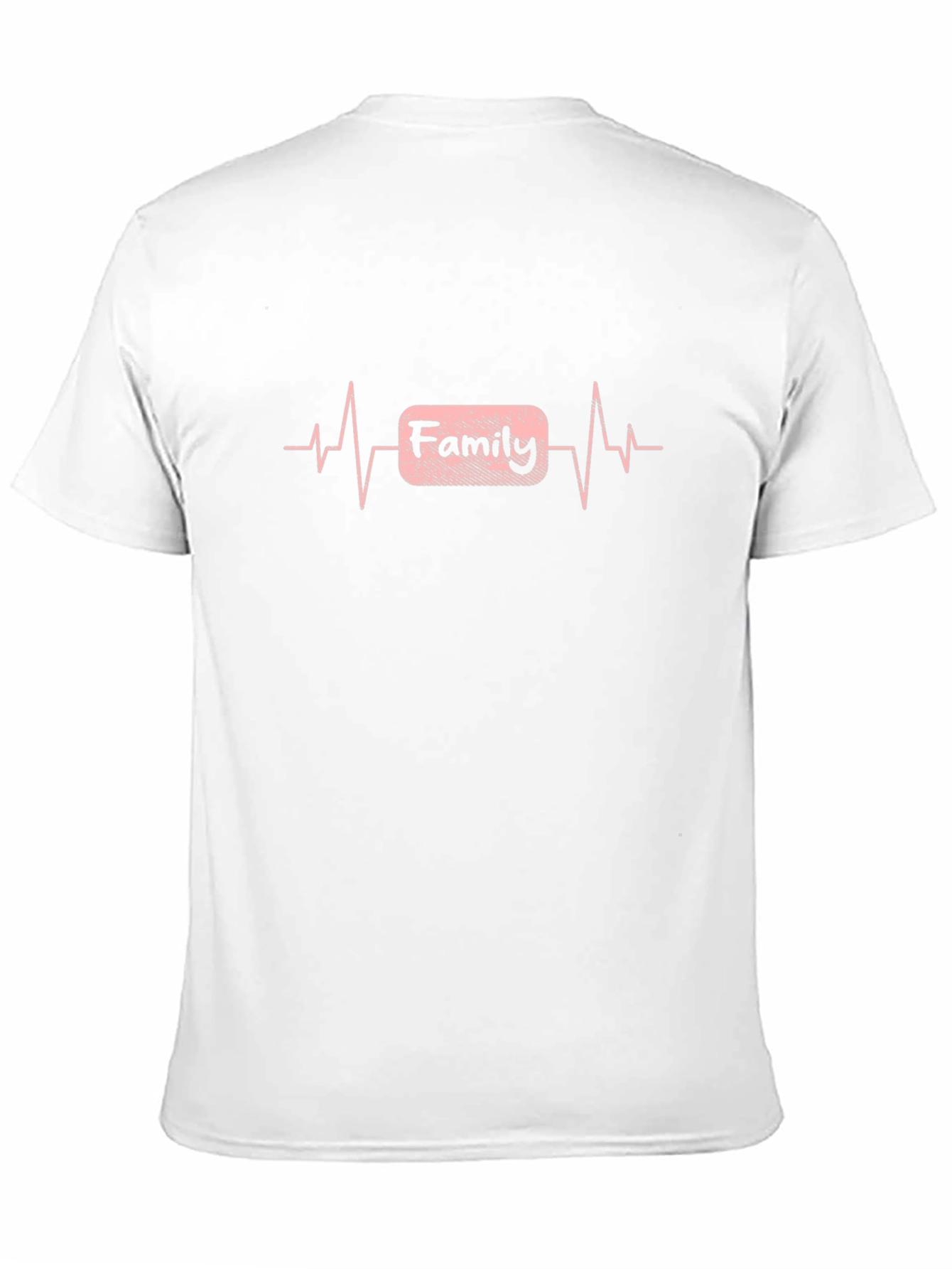Family Heartbeat T-Shirt - Black