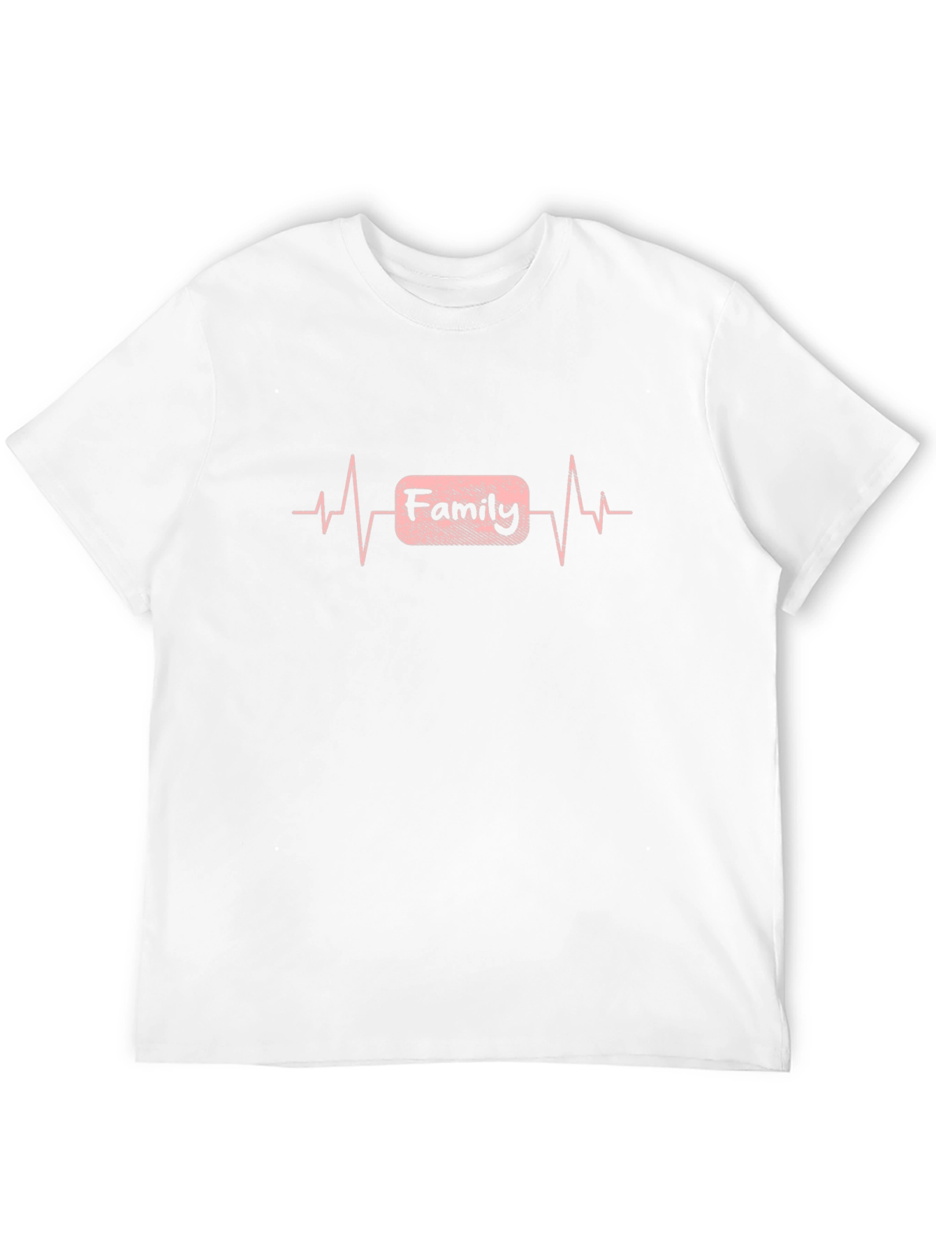 Family Heartbeat T-Shirt - Black