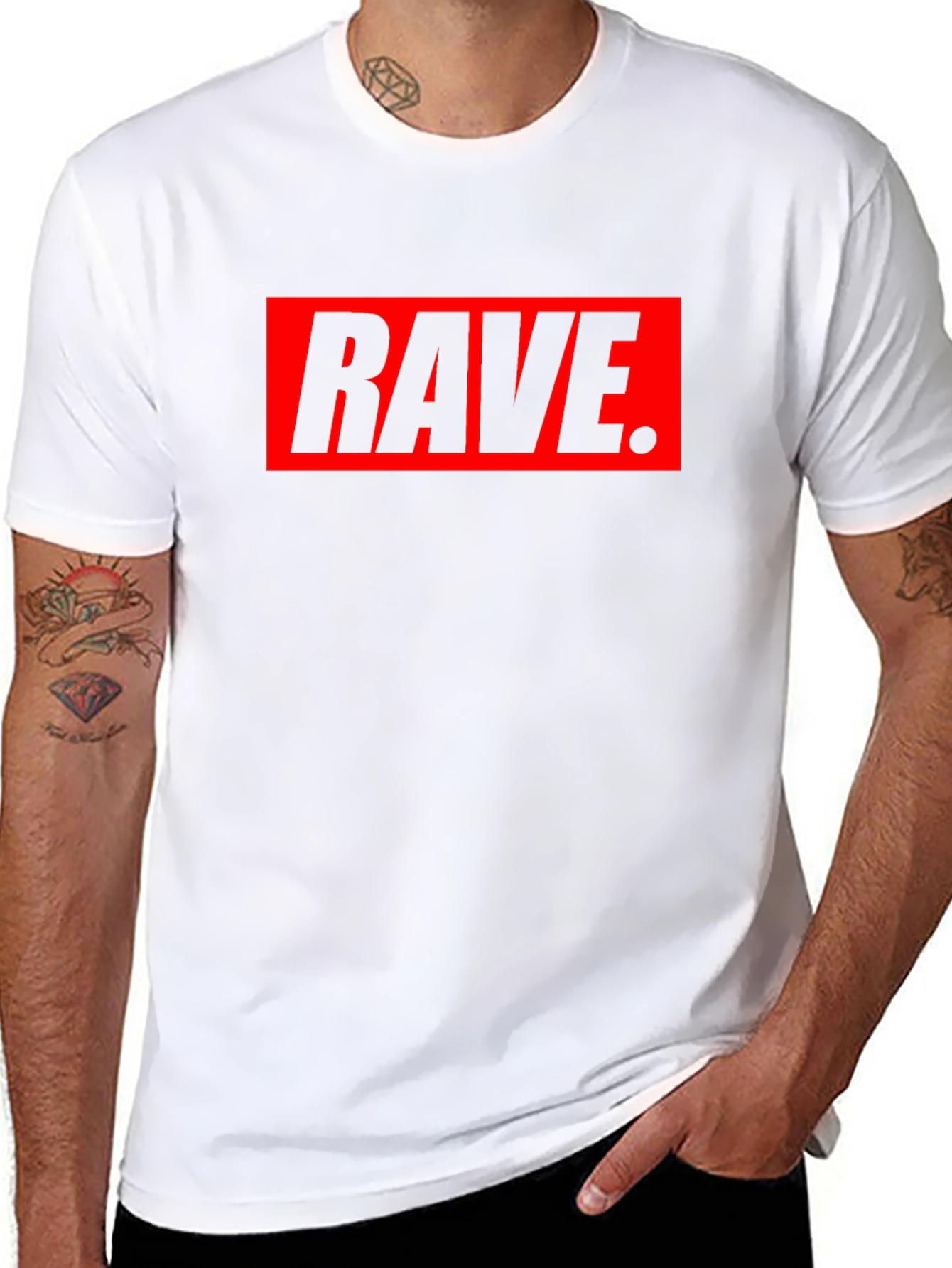 Rave Graphic Tee - Bold Party Shirt