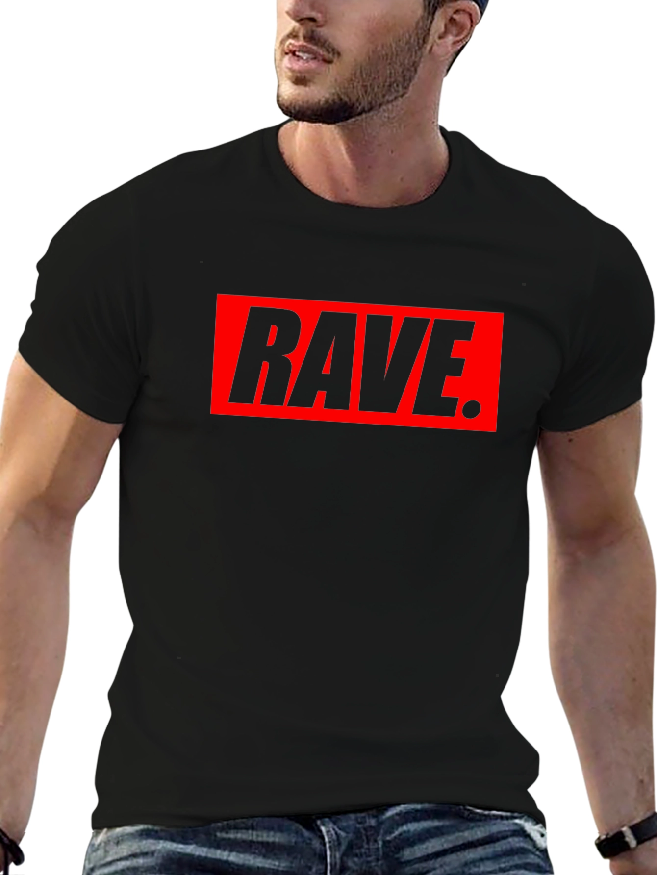 Rave Graphic Tee - Bold Party Shirt
