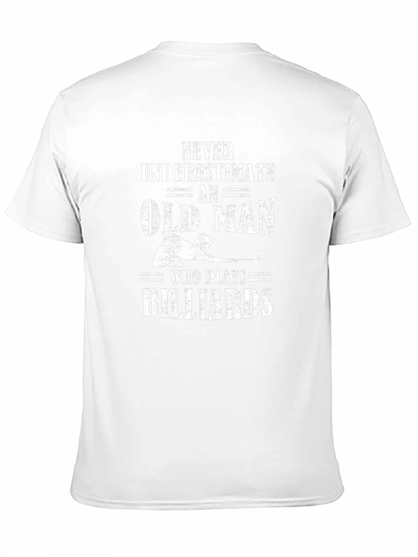 Never Underestimate Old Man Billiards T-Shirt