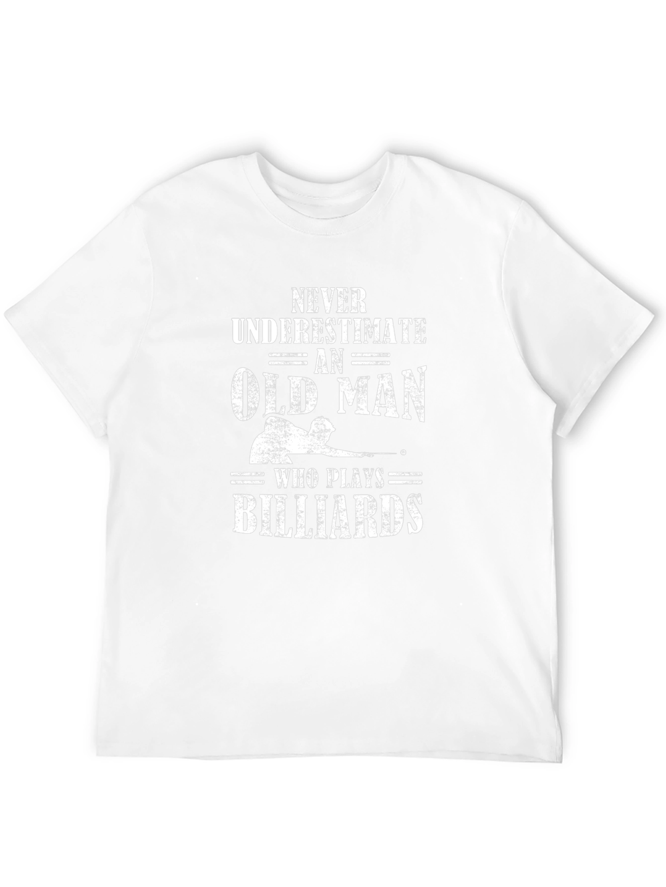 Never Underestimate Old Man Billiards T-Shirt