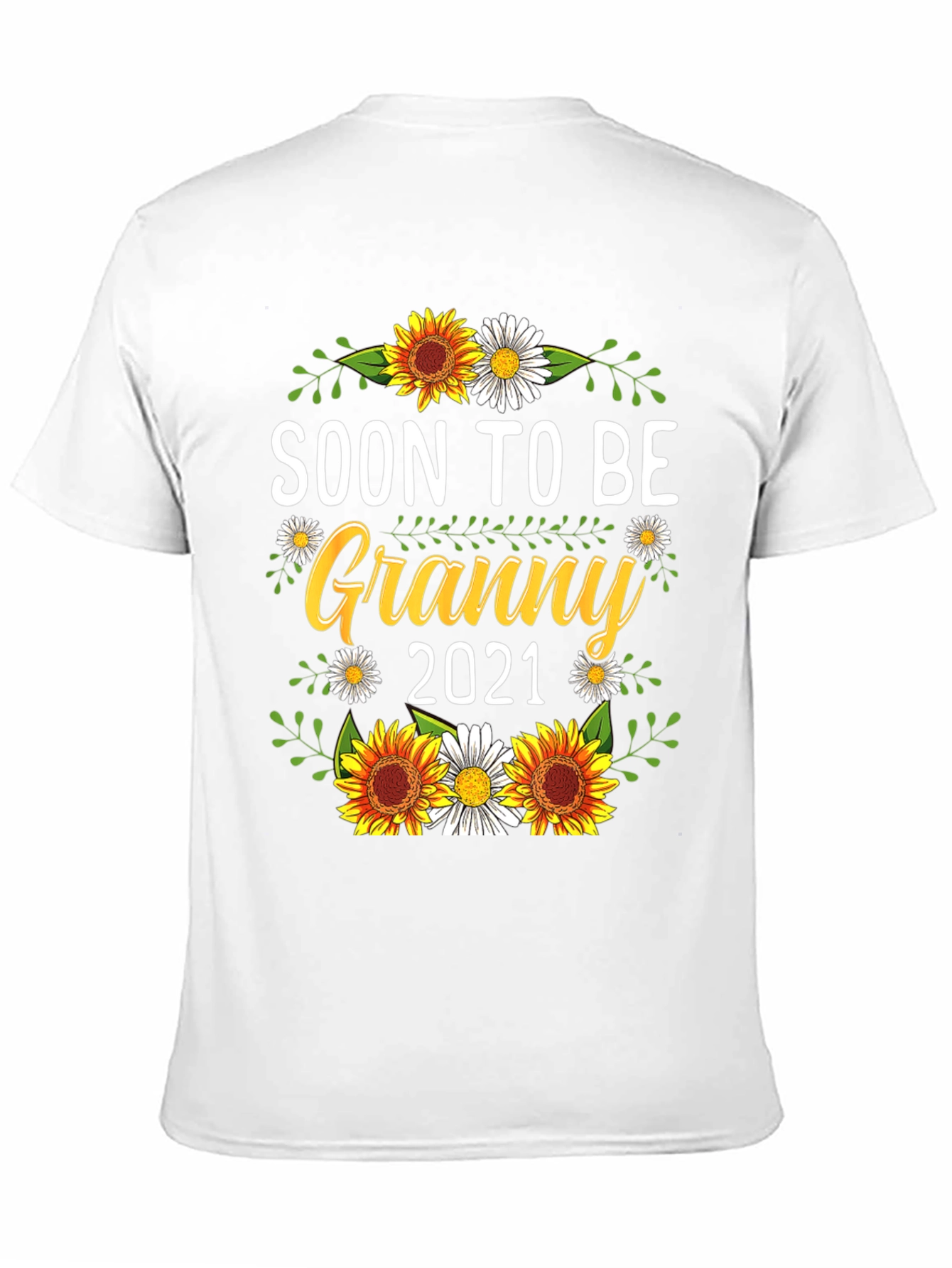 Soon to Be Granny 2021 T-Shirt Sunflower Design