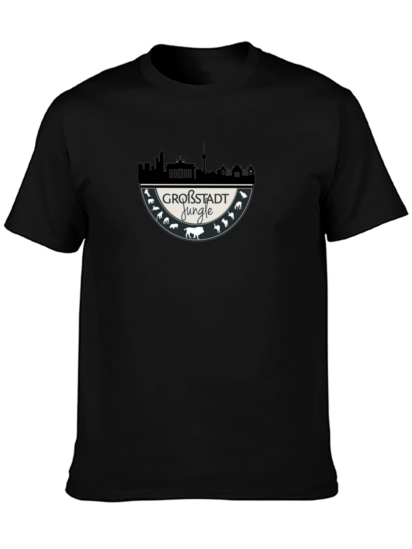 Großstadt Jungle Graphic Tee - Black