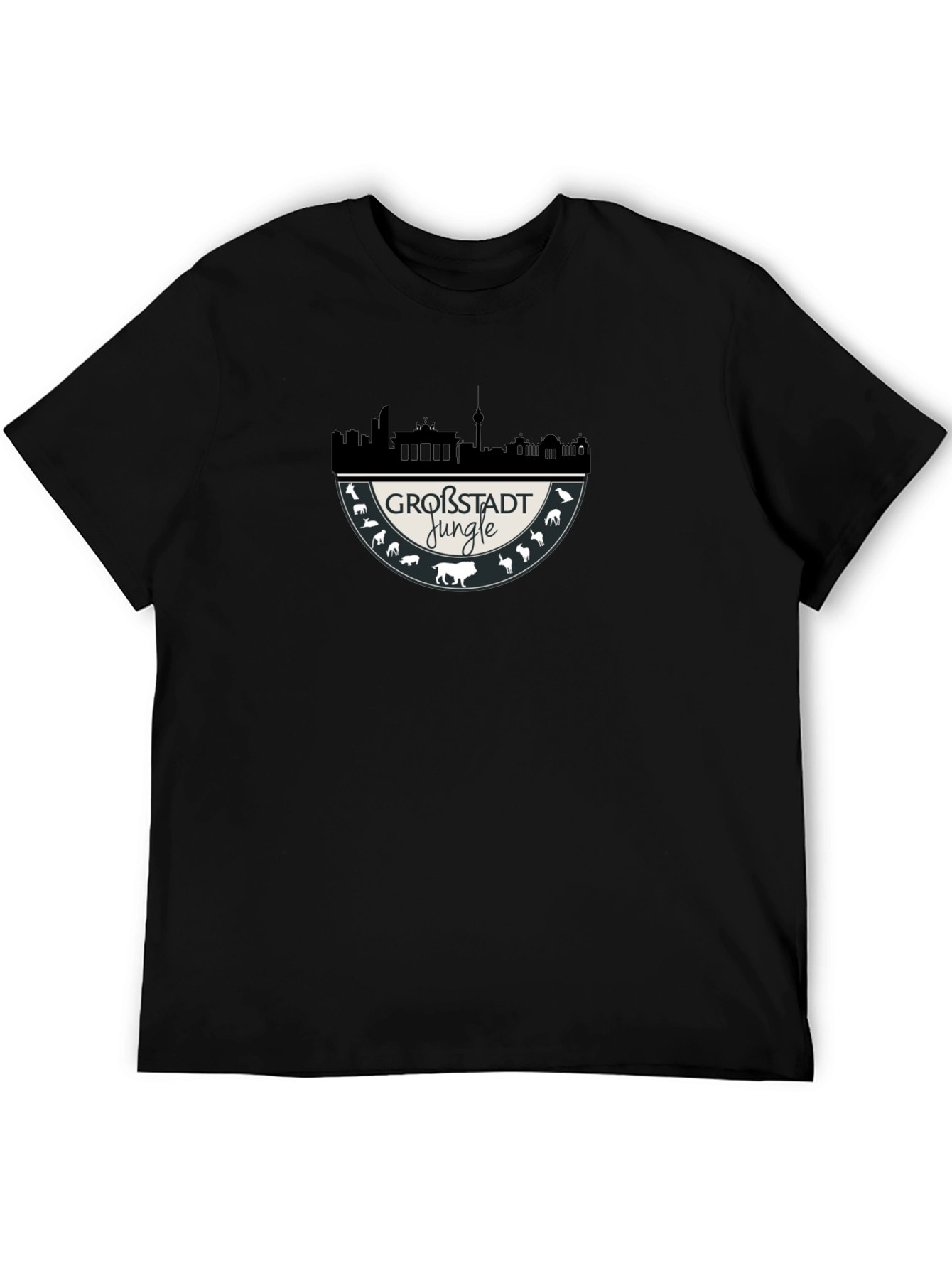 Großstadt Jungle Graphic Tee - Black