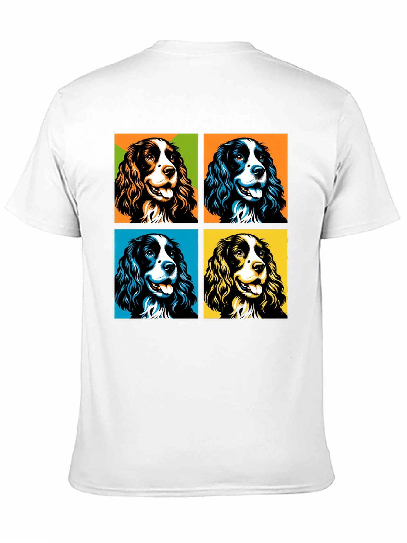 Pop Art Spaniel Dog Graphic Tee
