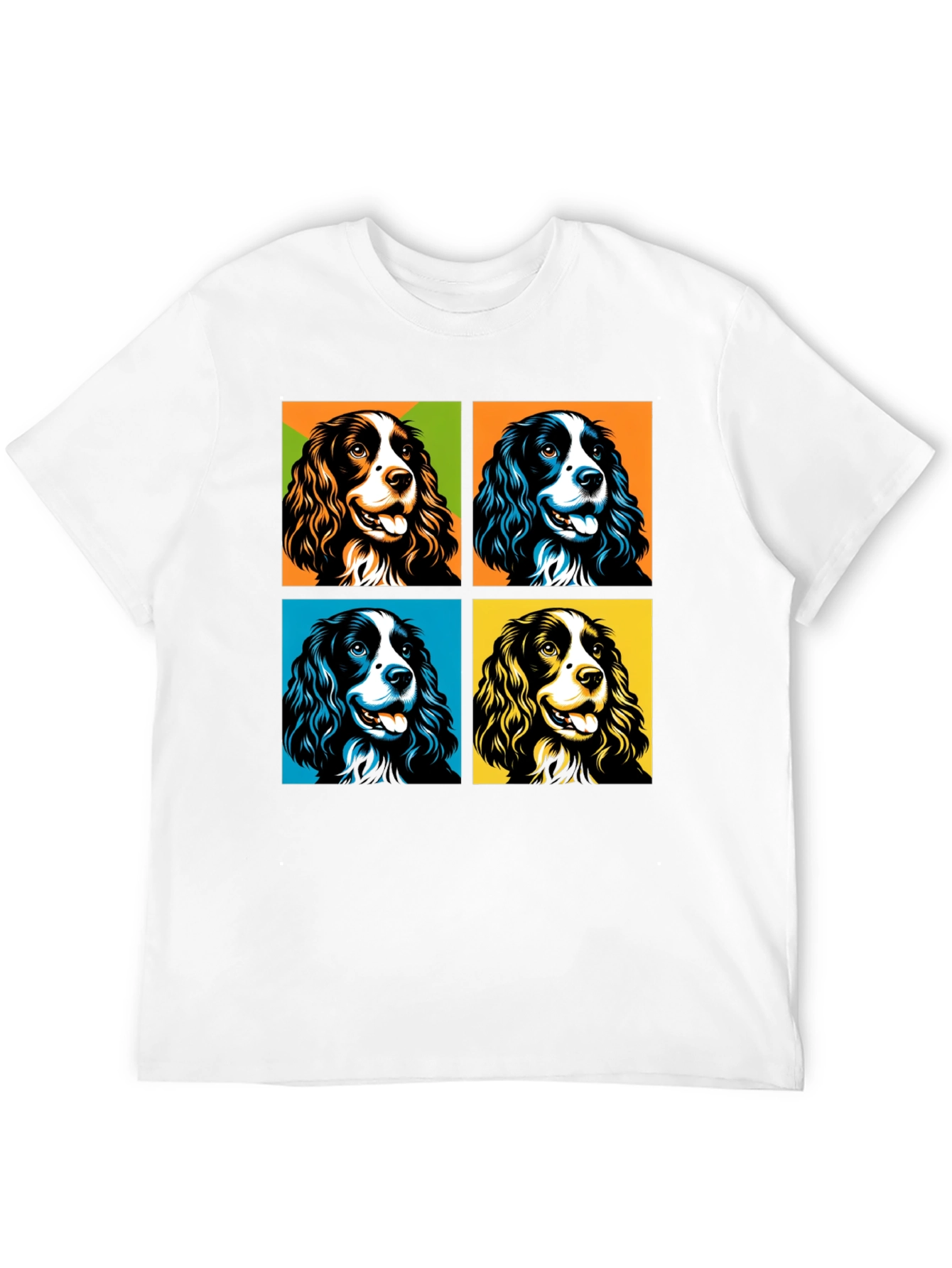 Pop Art Spaniel Dog Graphic Tee