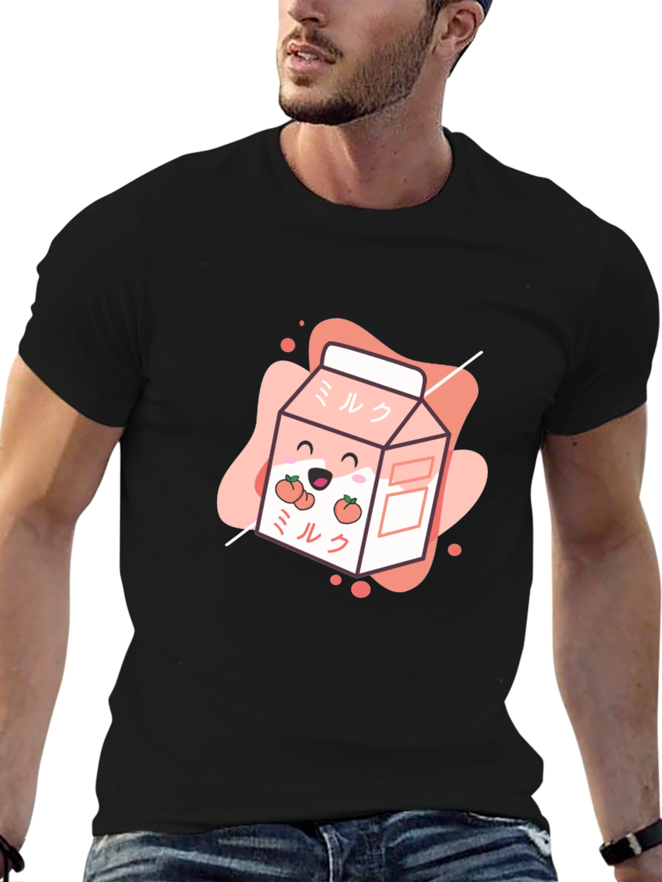 Kawaii Peach Milk T-Shirt - Cute Japanese Design