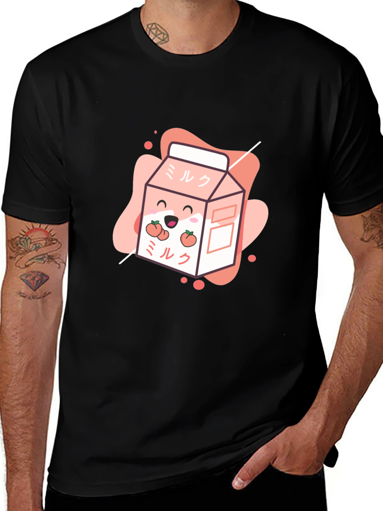 Kawaii Peach Milk T-Shirt - Cute Japanese Design
